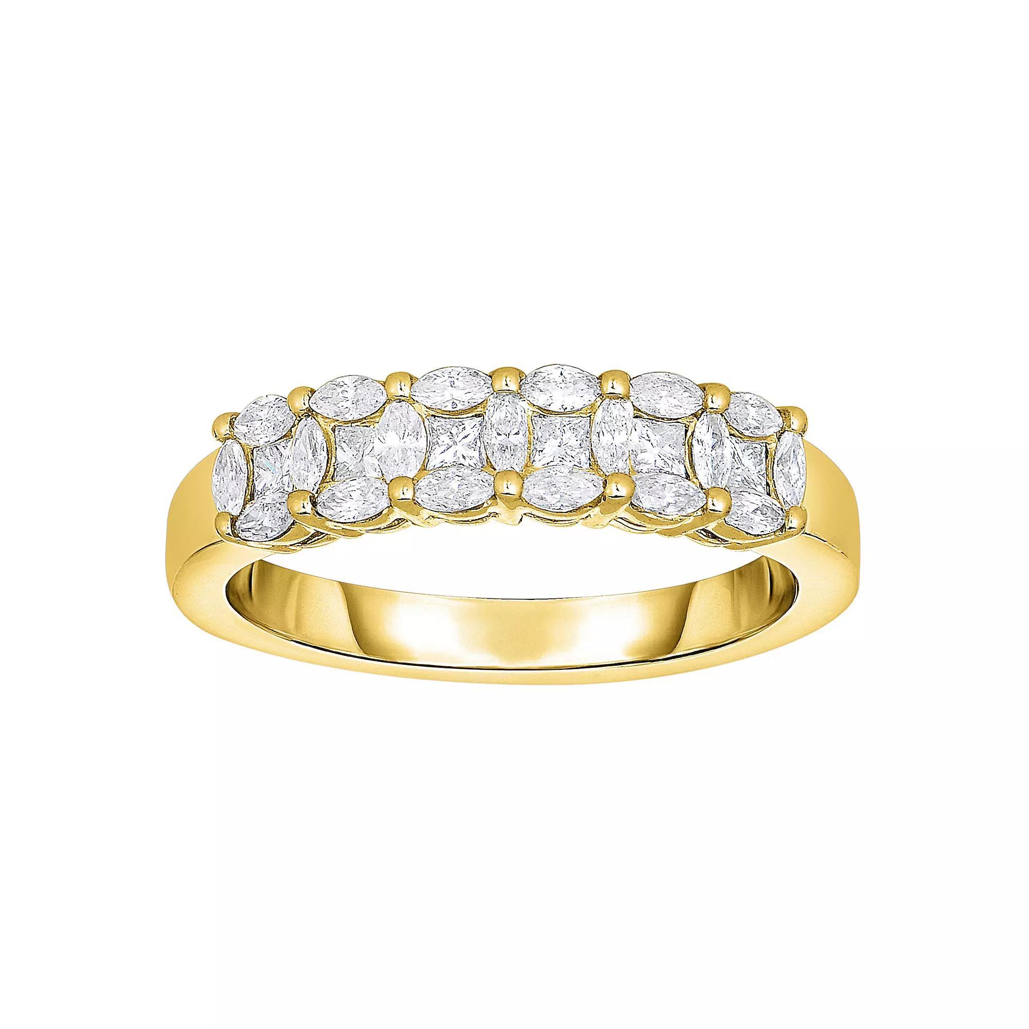 14k Gold 5/8 Carat T.W. Diamond Band Ring, Women's, Size: 7 Product Image
