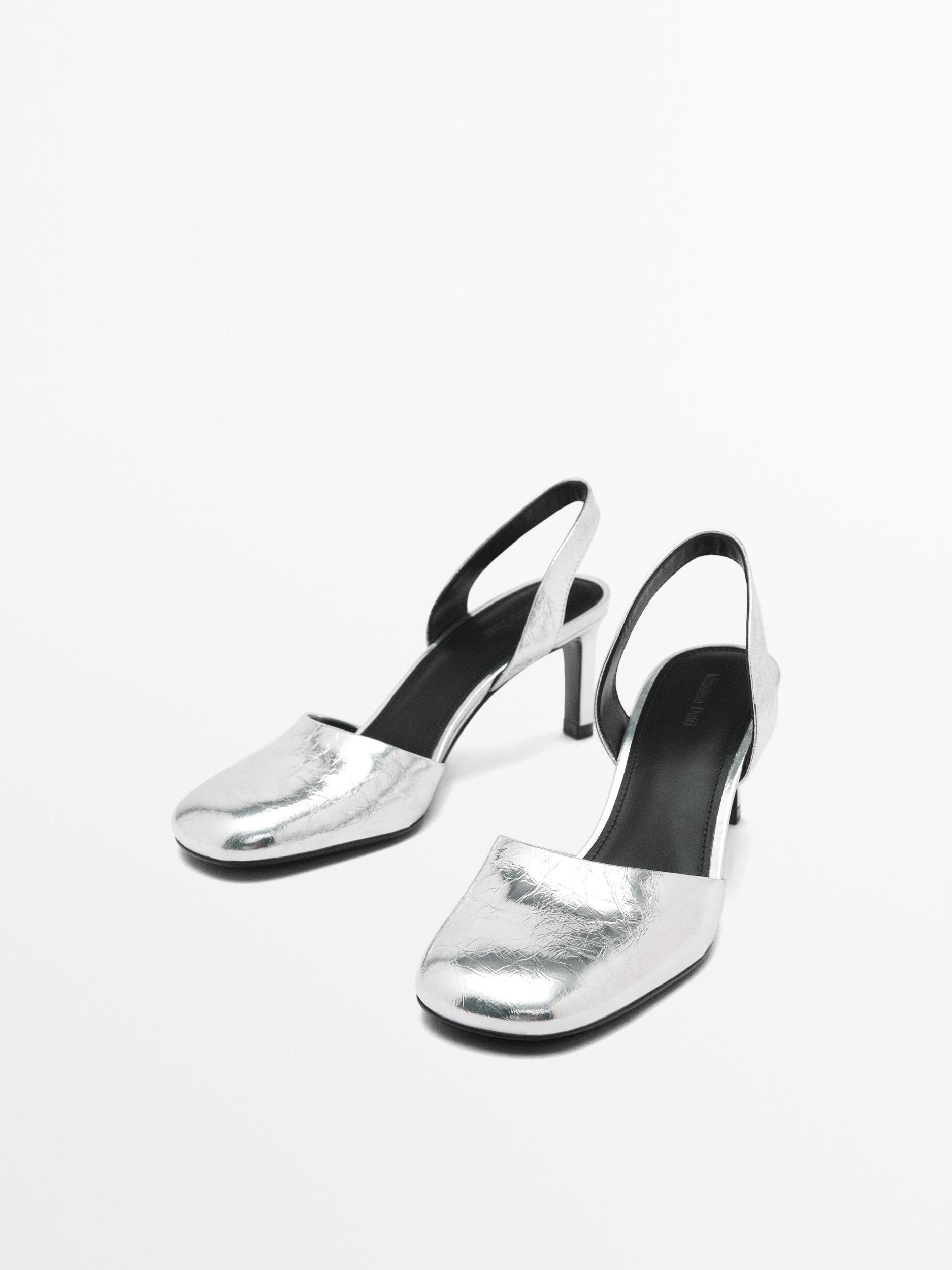 Metallic high-heel shoes Product Image