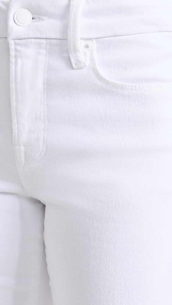 Good American Good Petite Straight Raw Hem Jeans | Shopbop Product Image