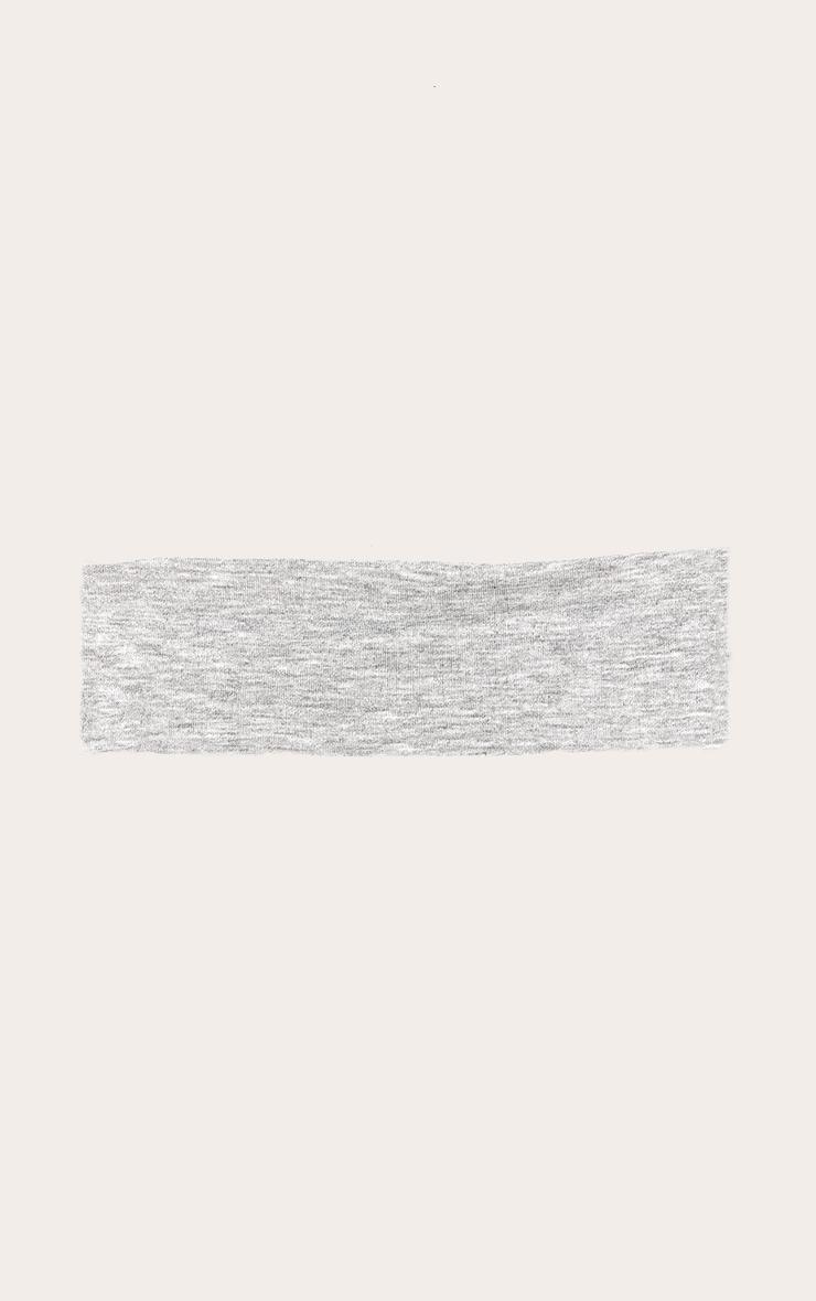 Grey Wide Jersey Headband Product Image