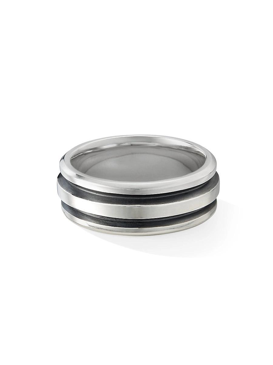David Yurman Mens Sterling Silver Deco Ring Product Image