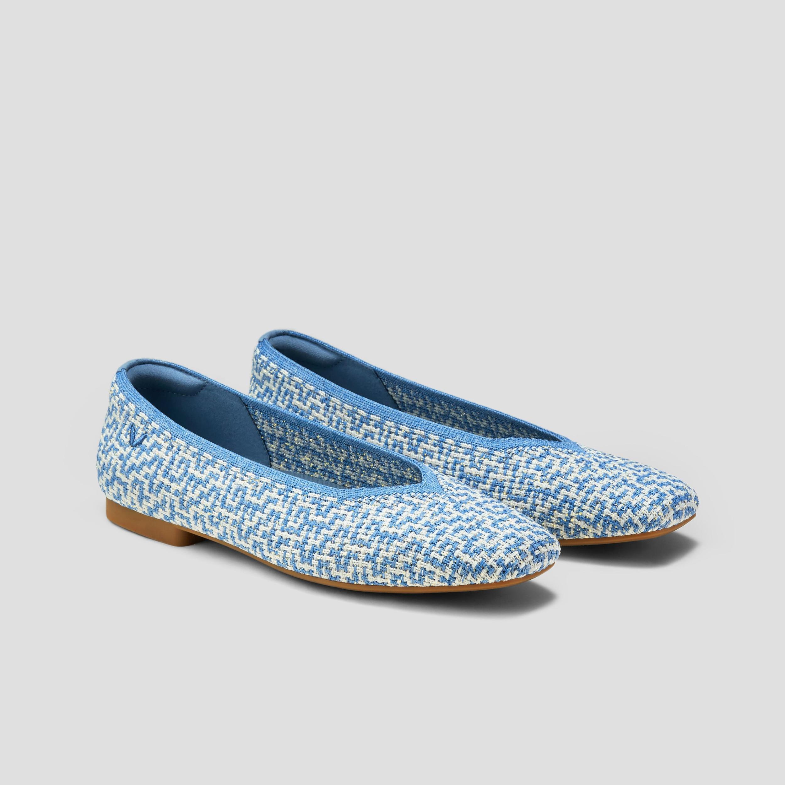 Square-Toe V-Cut Flats (Margot 2.0) Product Image