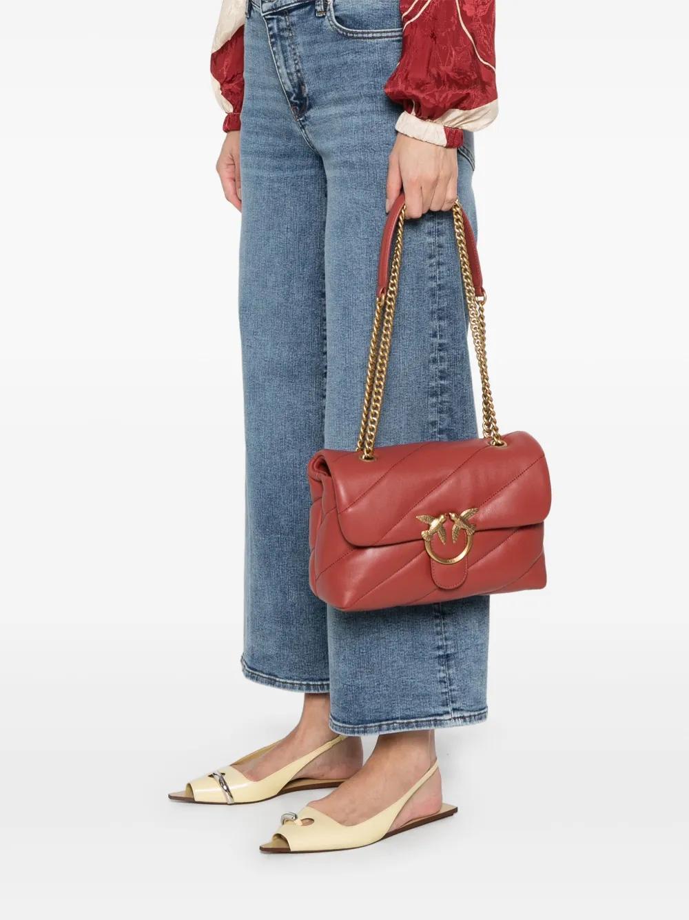 Classic Love leather crossbody bag Product Image