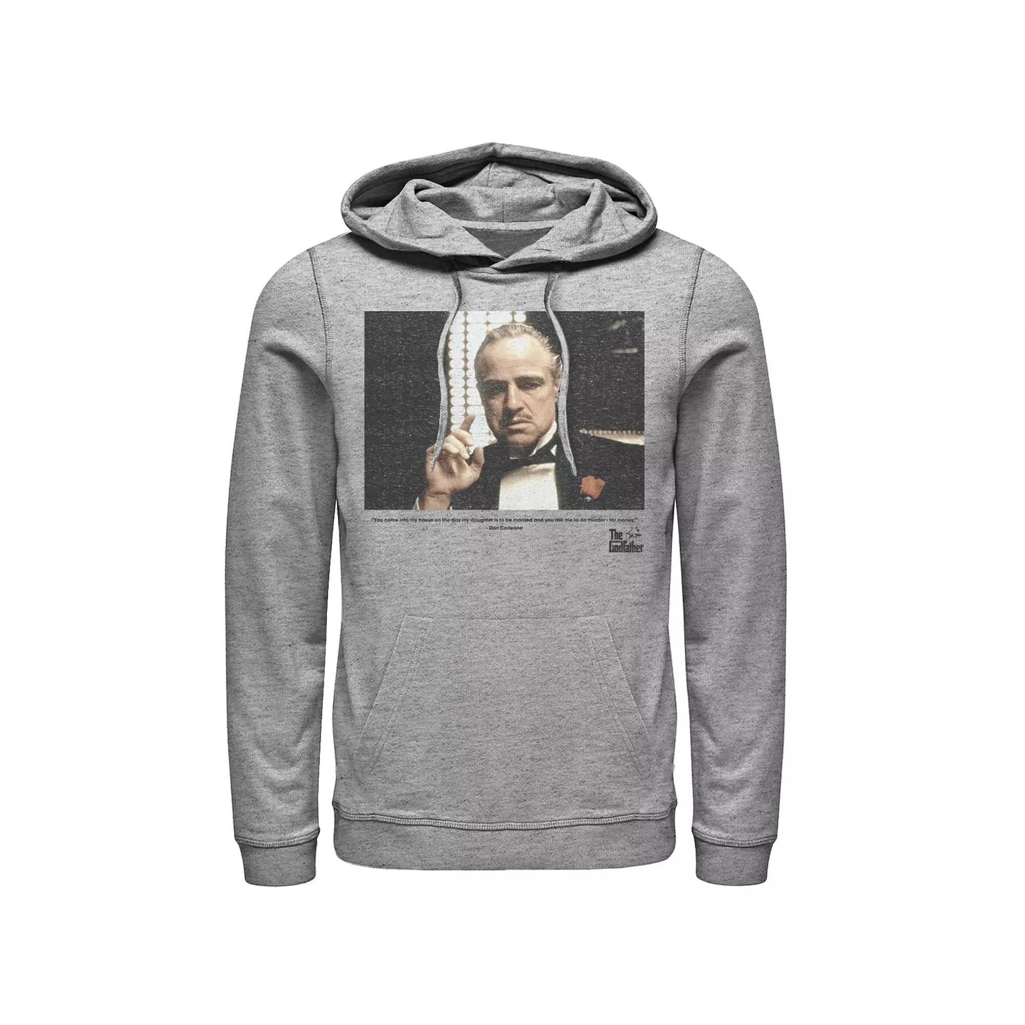 Men's The Godfather The Don Hoodie, Size: XXL, Athletic Grey Product Image
