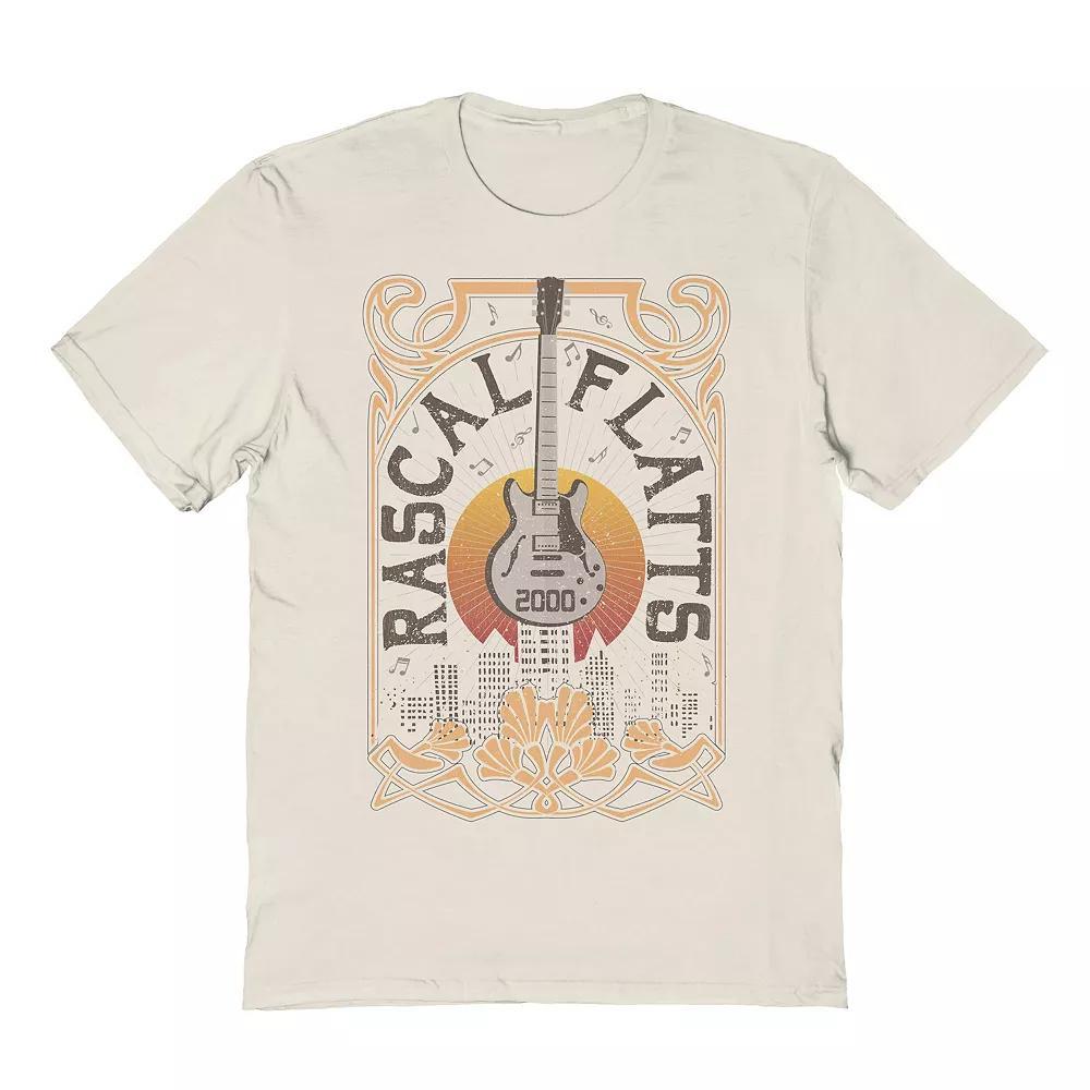 Men's Graphic Tee Warm Guitar, Size: XXL, Natural Product Image