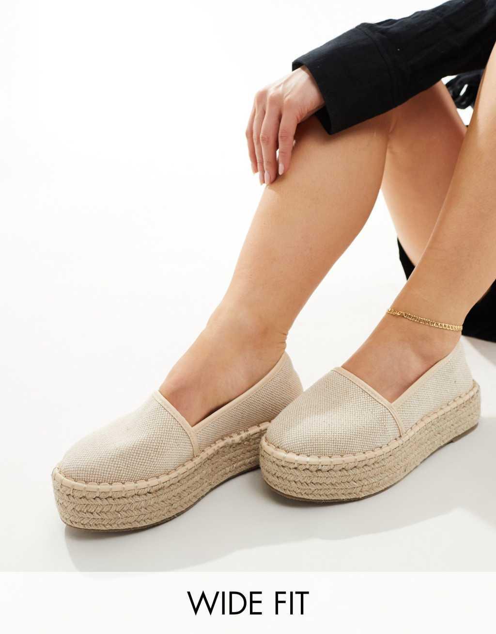 ASOS DESIGN Journal flatform espadrilles Product Image