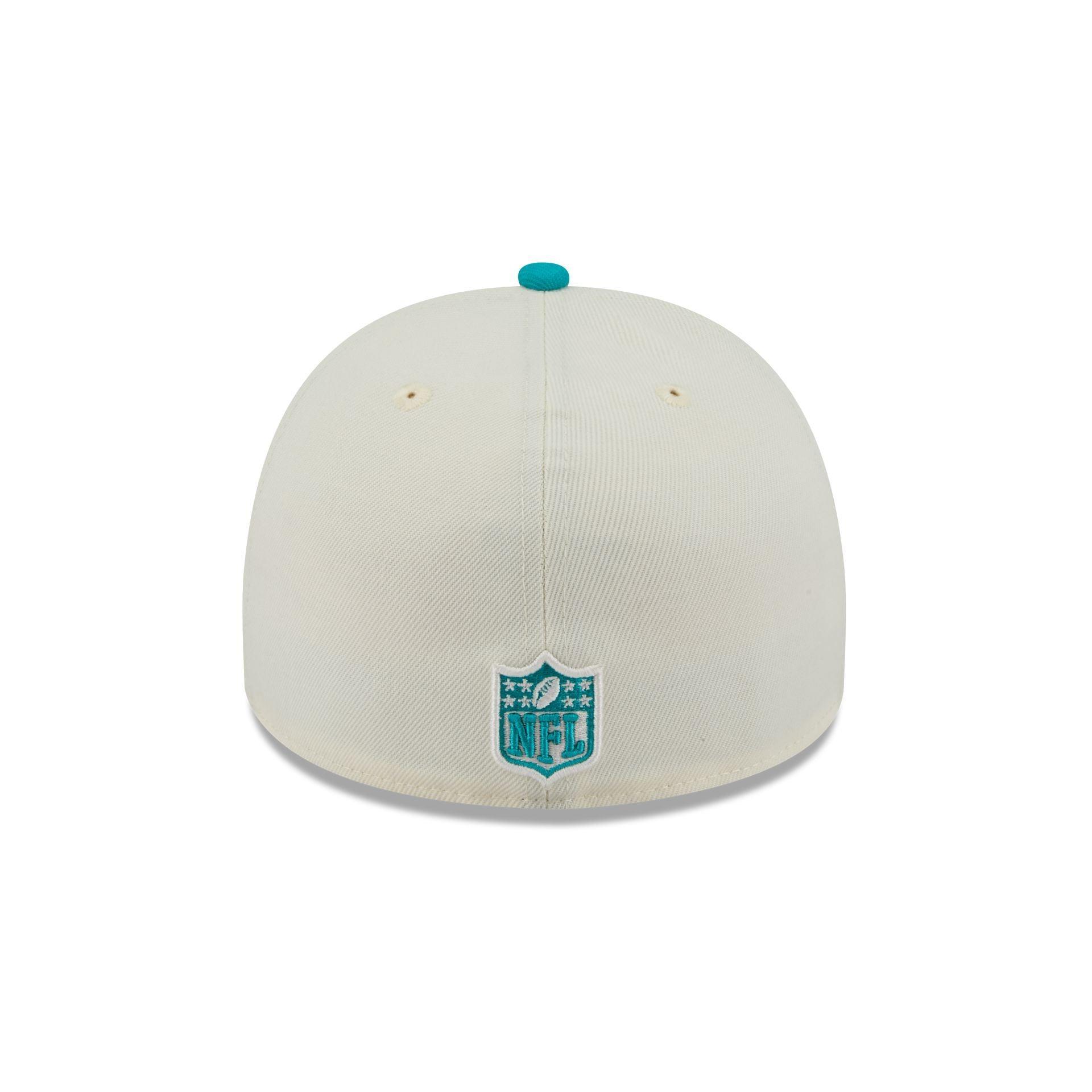Miami Dolphins 2025 Draft Chrome White 59FIFTY A-Frame Fitted Hat Male Product Image
