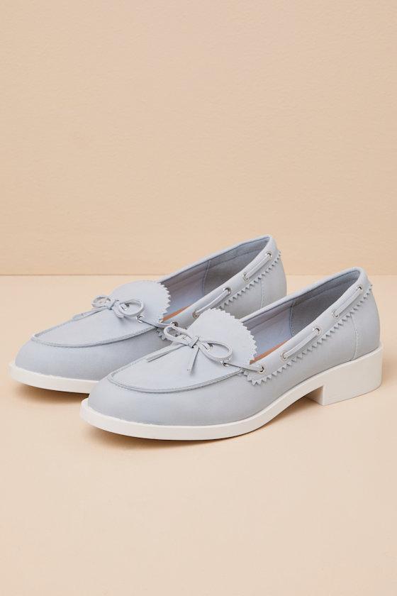 Lagoon Blue Boat Shoe Loafers Product Image