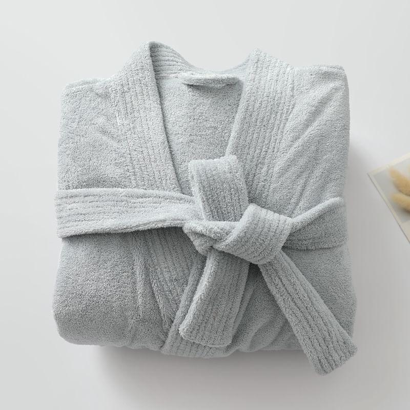 Couple Matching Plain Tie Front Robe (Various Designs) Product Image