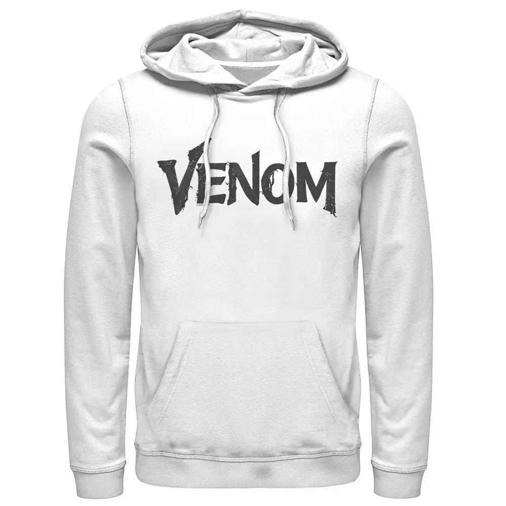 Men's Marvel Venom Symbiote Logo Hoodie, Size: Medium, White Product Image