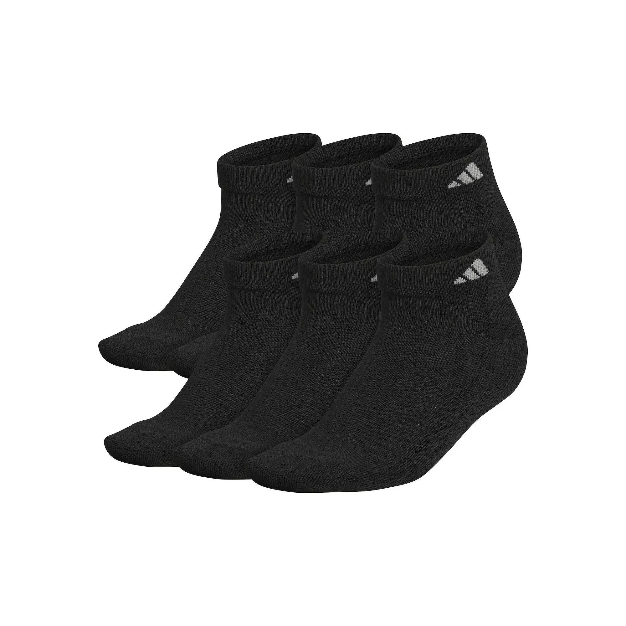 Women's adidas Athletic Low-Cut Sock 6-Pack, Size: 5-10, Black Product Image