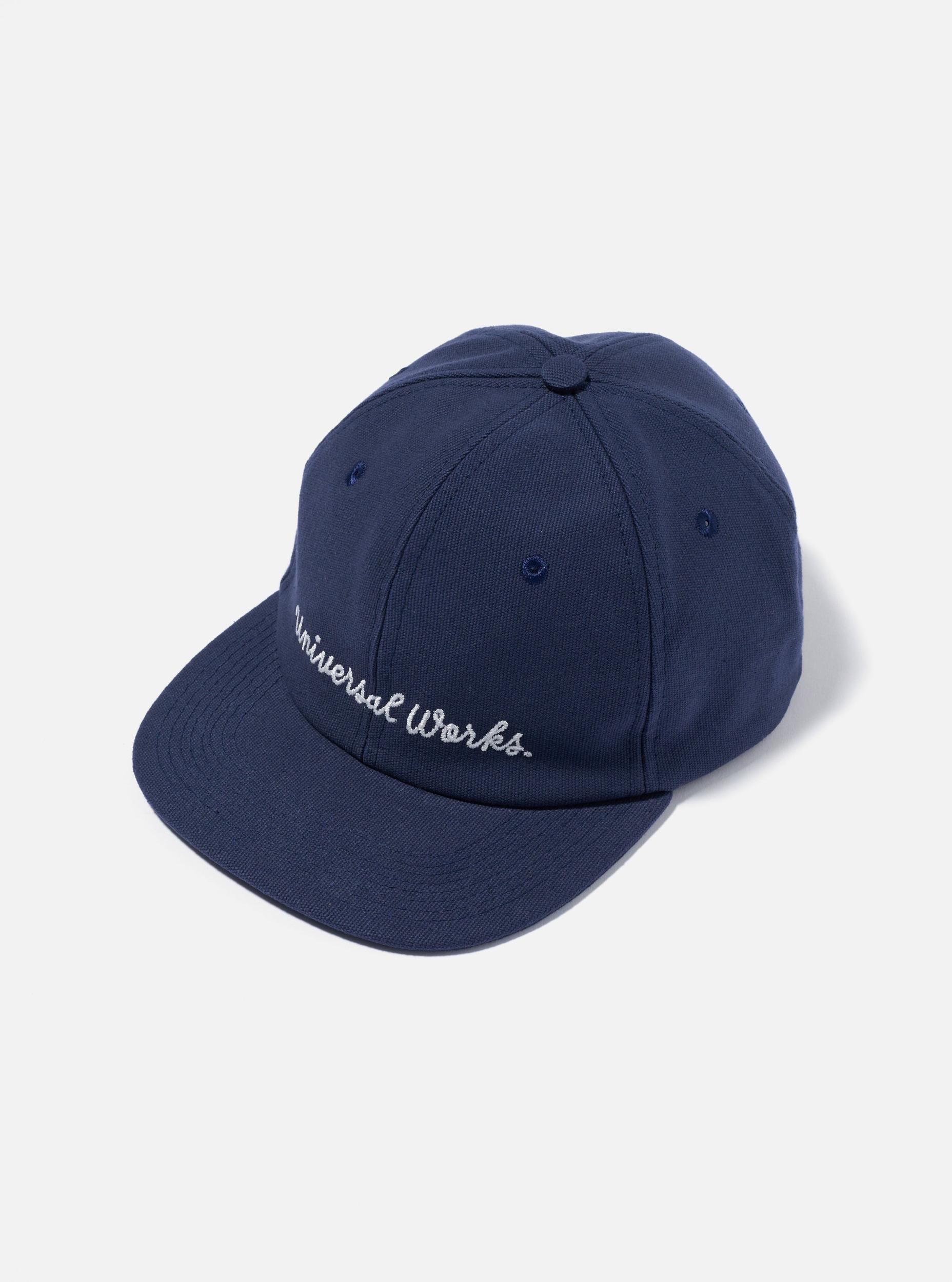Navy Canvas Baseball Hat Product Image