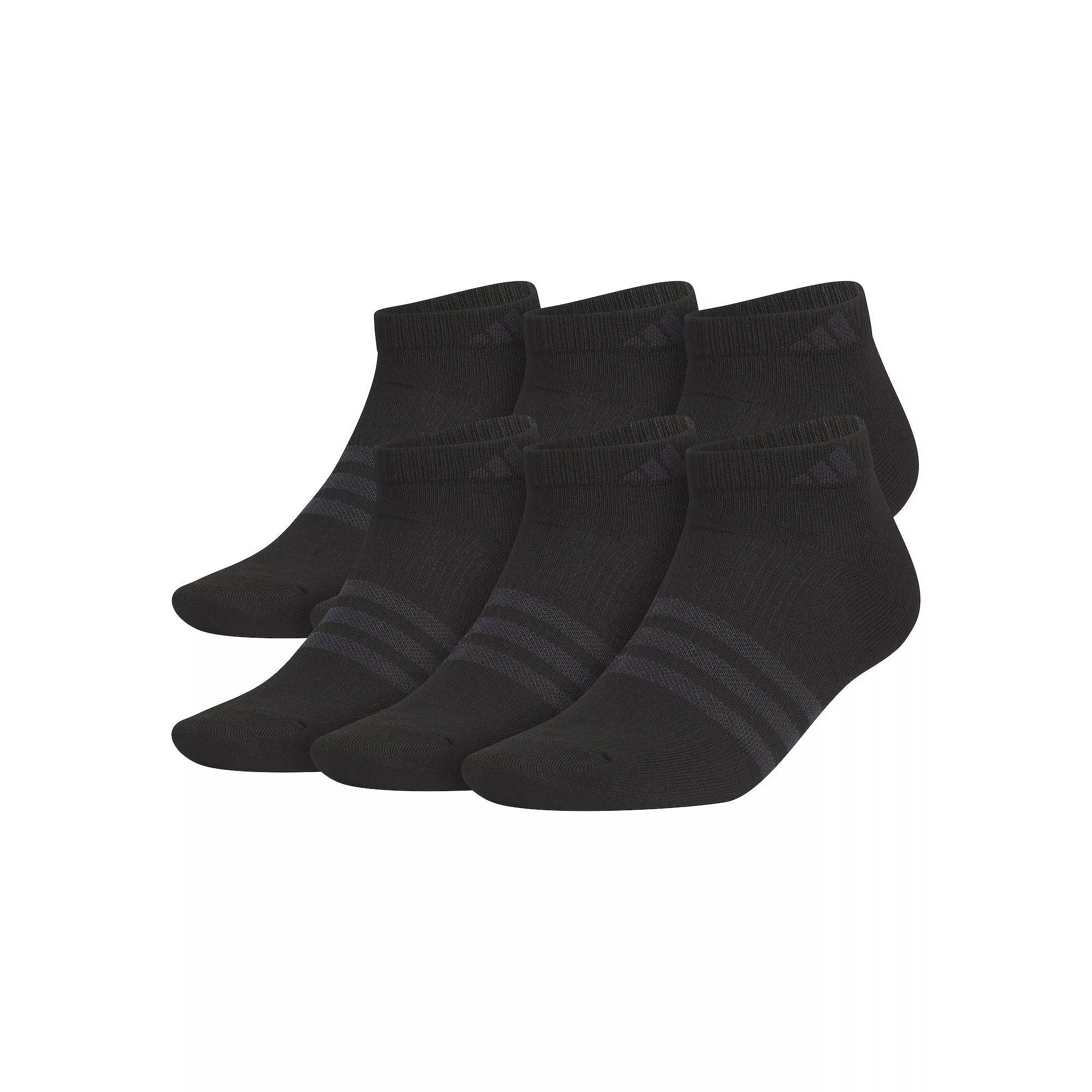Men's adidas 6-Pack Superlite 3.0 Low-Cut Socks, Size: 5-8, Black Gray Product Image