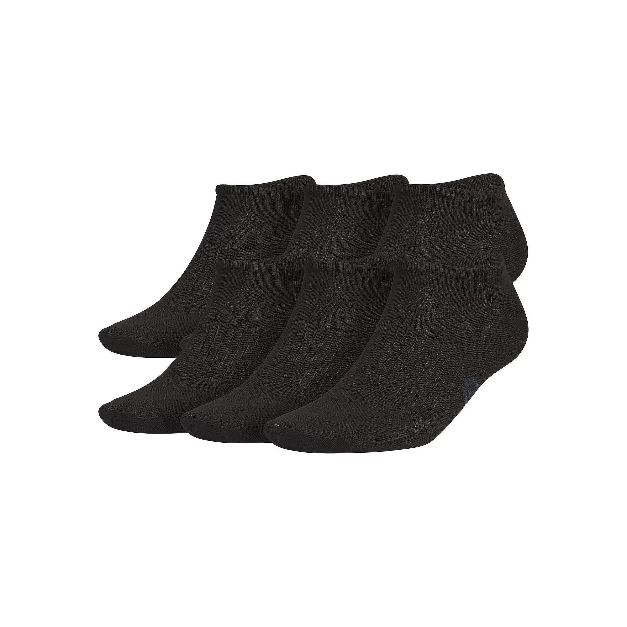 Men's adidas 6-Pack Superlite Classic No-Show Socks, Size: 6-12, Black Gray Product Image