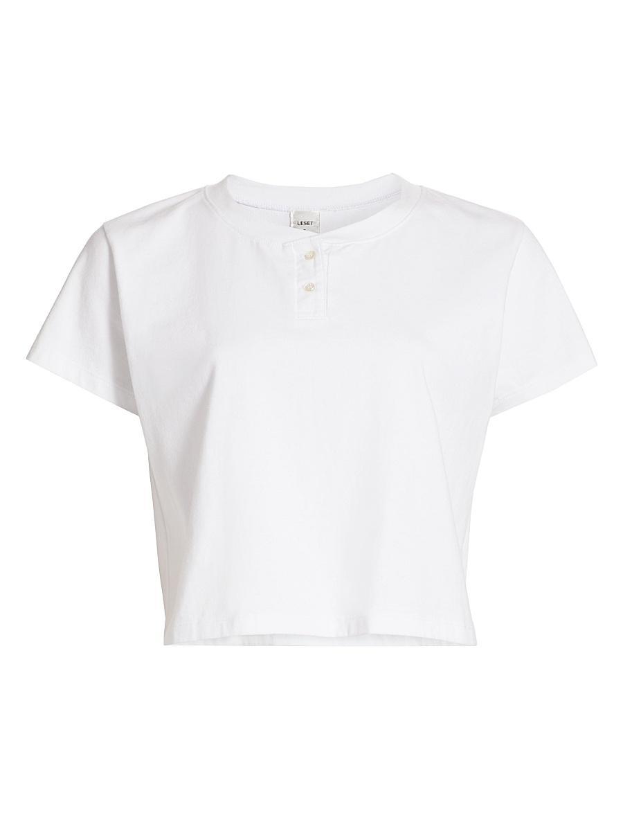 Womens Margo Cotton Henley Shirt Product Image