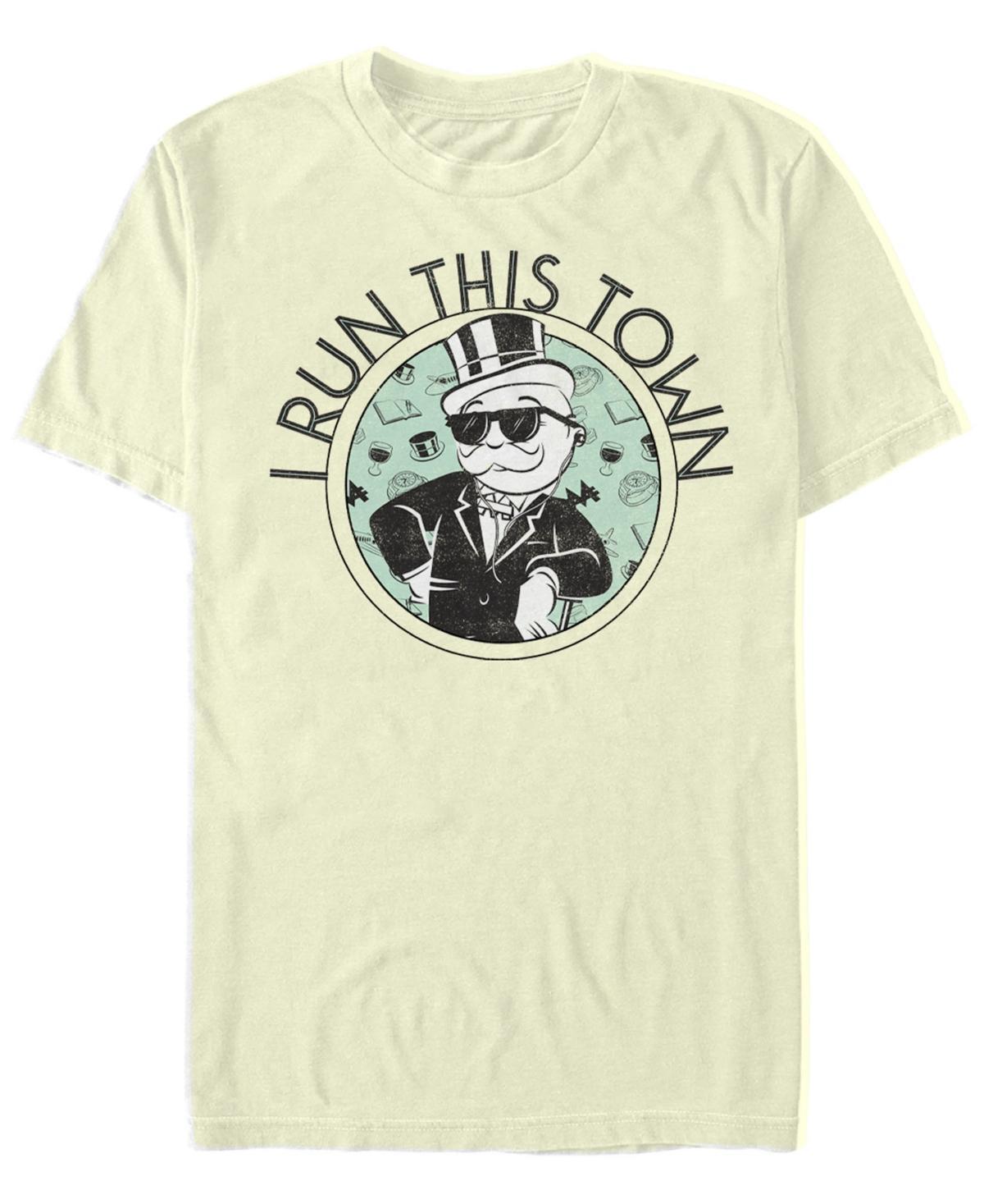 Men's Monopoly I Run This Town Tee, Size: 3XL, Natural Product Image