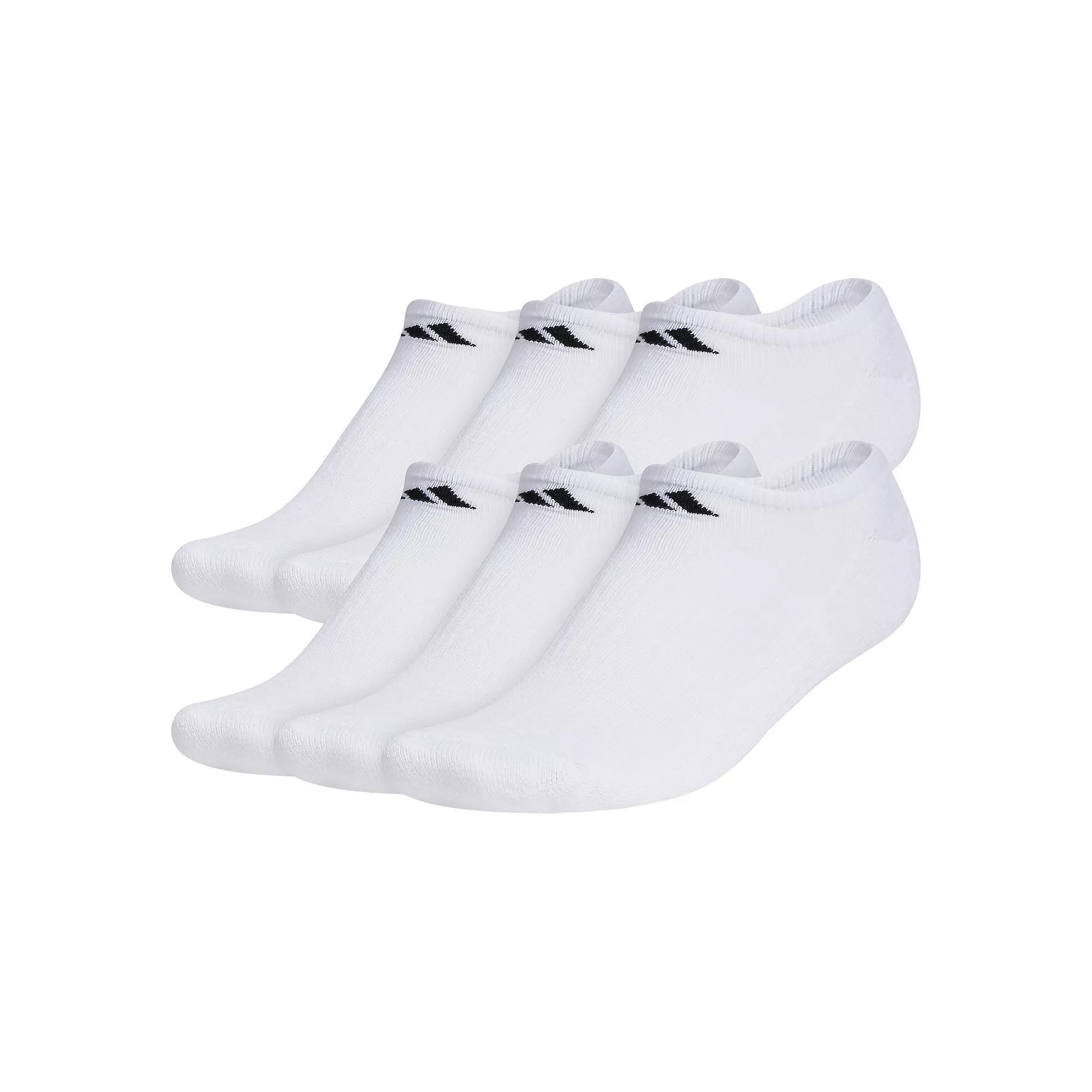 Big & Tall adidas 6-pack Athletic Cushioned No Show Socks, Men's, Size: 12-15, Medium Gray Product Image