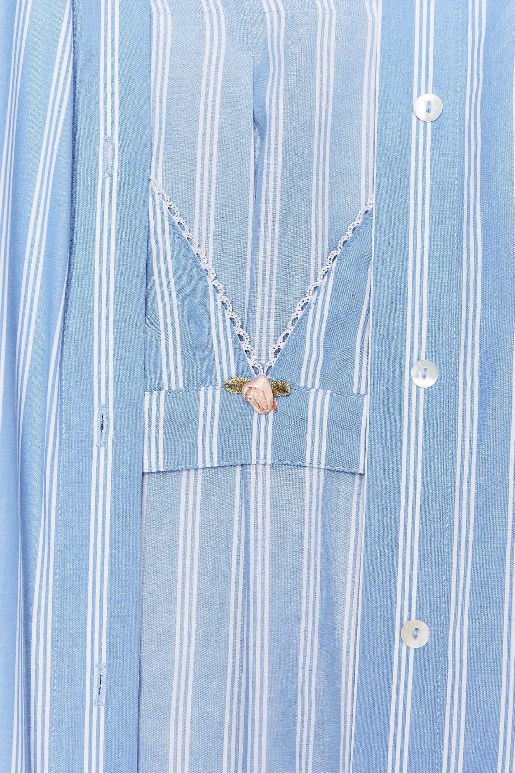 STRIPED POPLIN OVERSIZED SHIRT WITH TOP Product Image