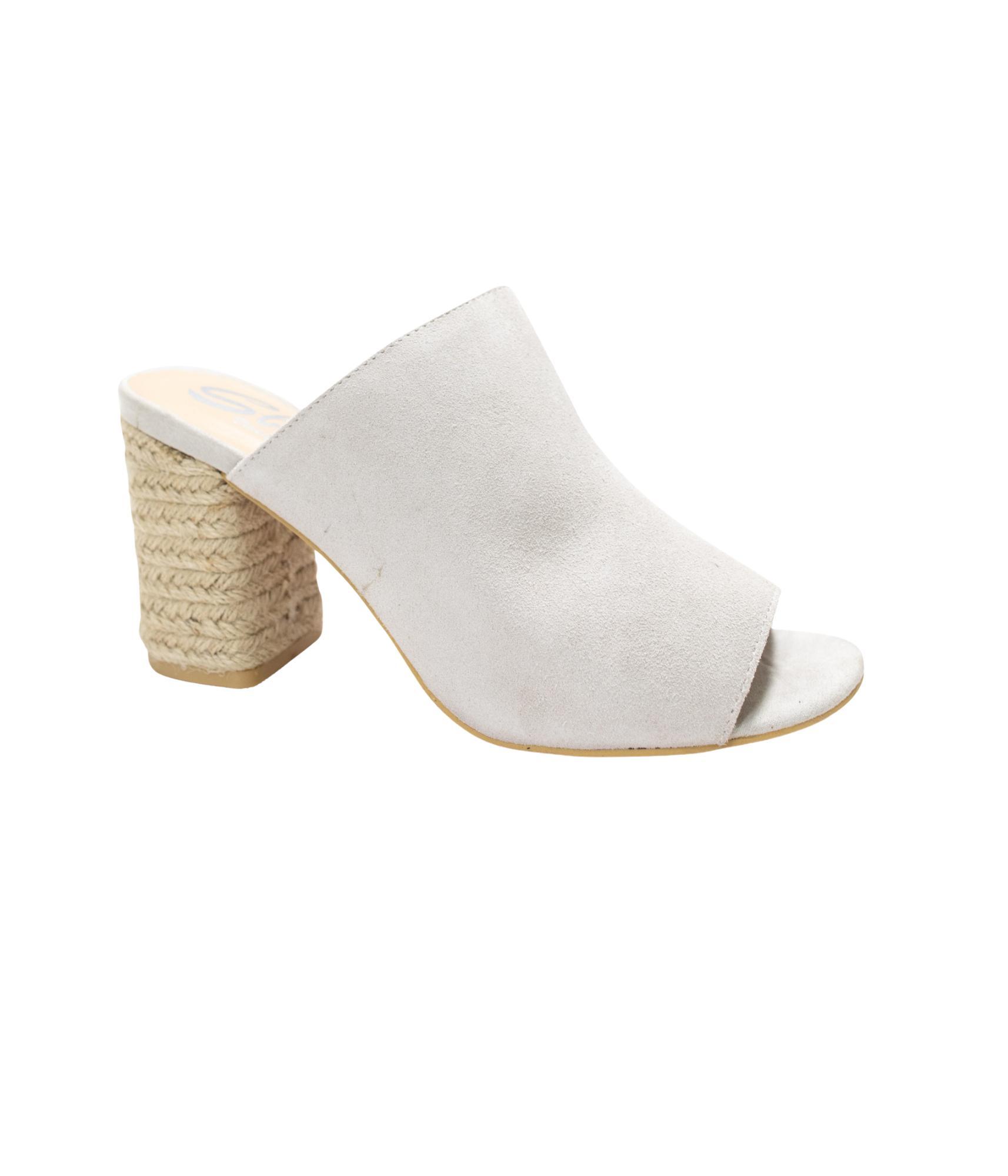 Helena Heeled Sandal in Ice Suede (Online Exclusive) Product Image