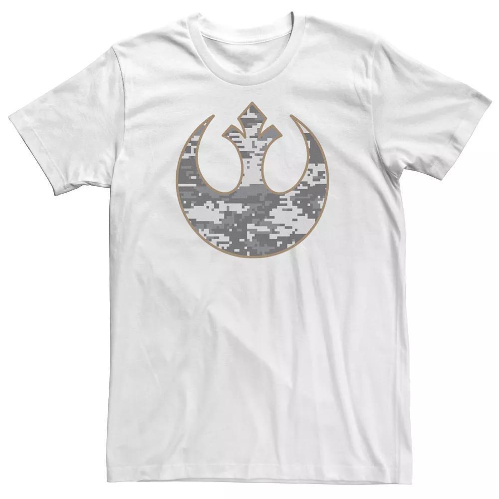 Big & Tall Star Wars Rebel Alliance Large Camo Logo Tee, Men's, Size: 4XLT, White Product Image