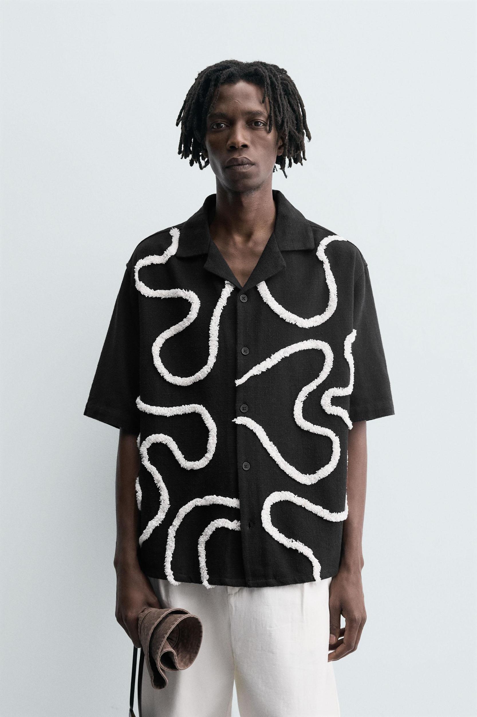 RAISED EMBROIDERY SHIRT Product Image