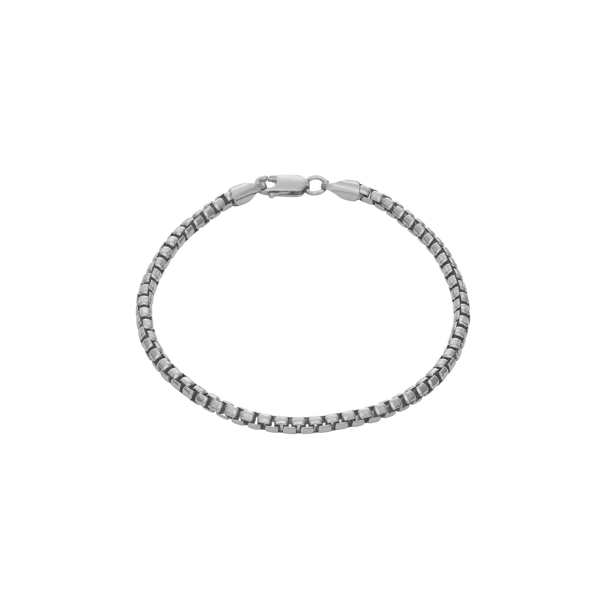 Giorgio di Vicenza Sterling Silver Mens Italian Box Chain Bracelet Product Image