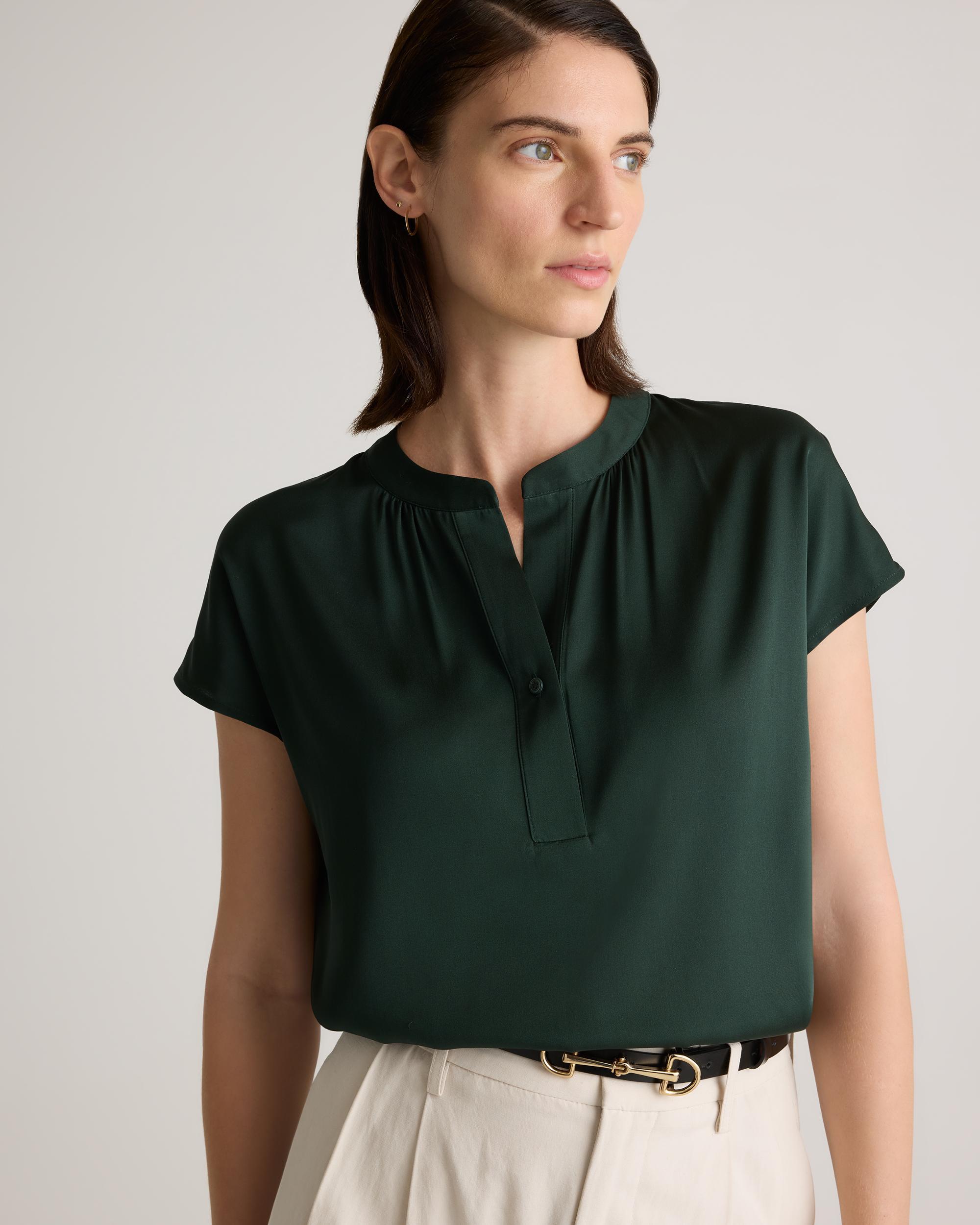 Quince | Women's Washable Stretch Silk Dolman Sleeve Blouse Mulberry Silk Product Image