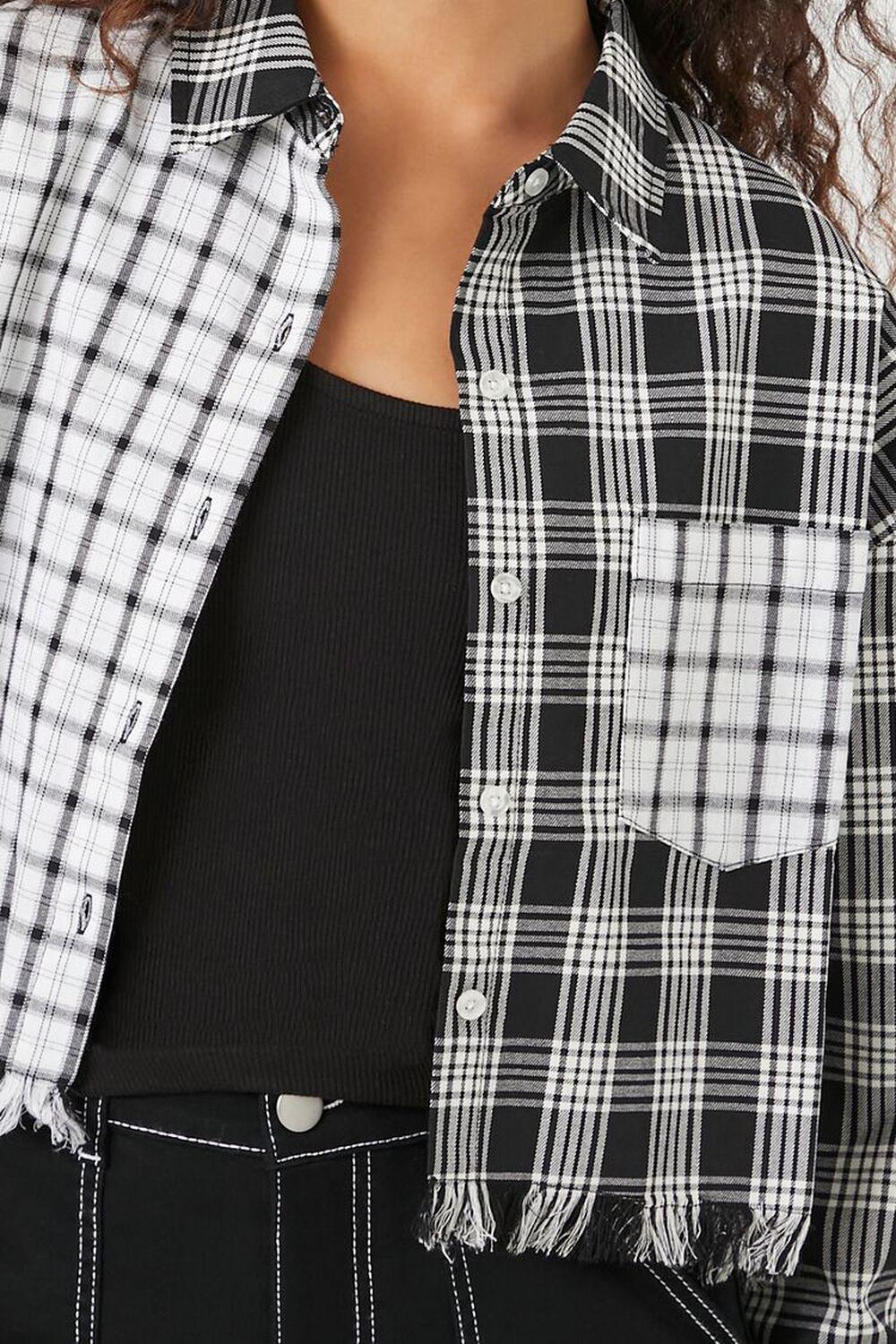 Cropped Plaid Flannel Shirt | Forever 21 Product Image
