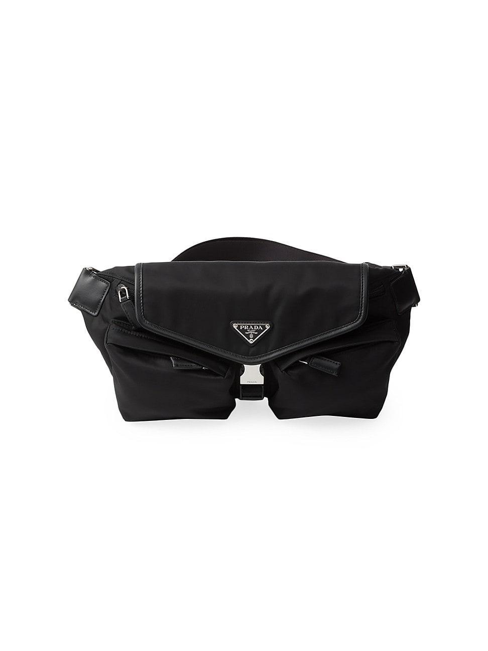 Mens Re-Nylon and Leather Shoulder Bag Product Image
