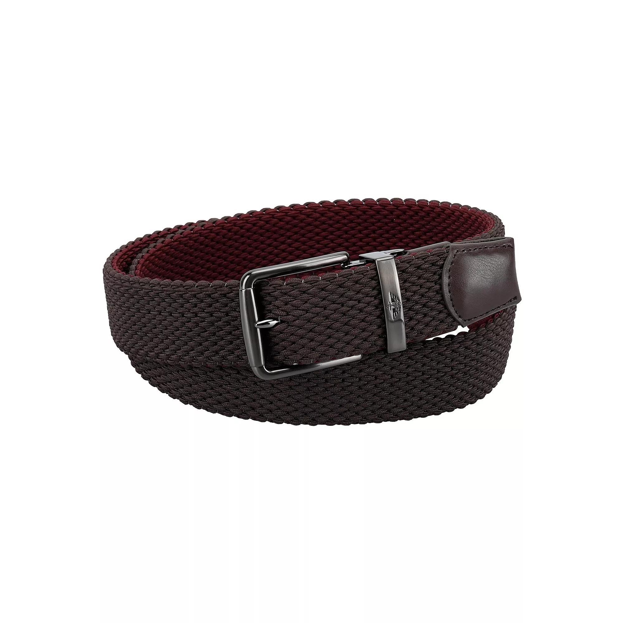 Mens Dockers 2-in-1 Reversible Stretch Braided Web Belt Product Image
