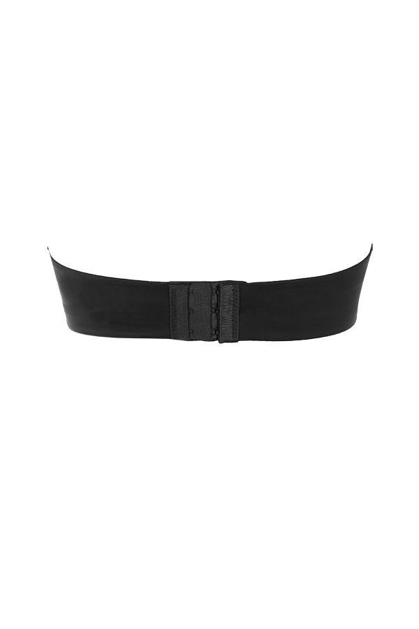 Smooth  plain molded strapless bra - black Product Image
