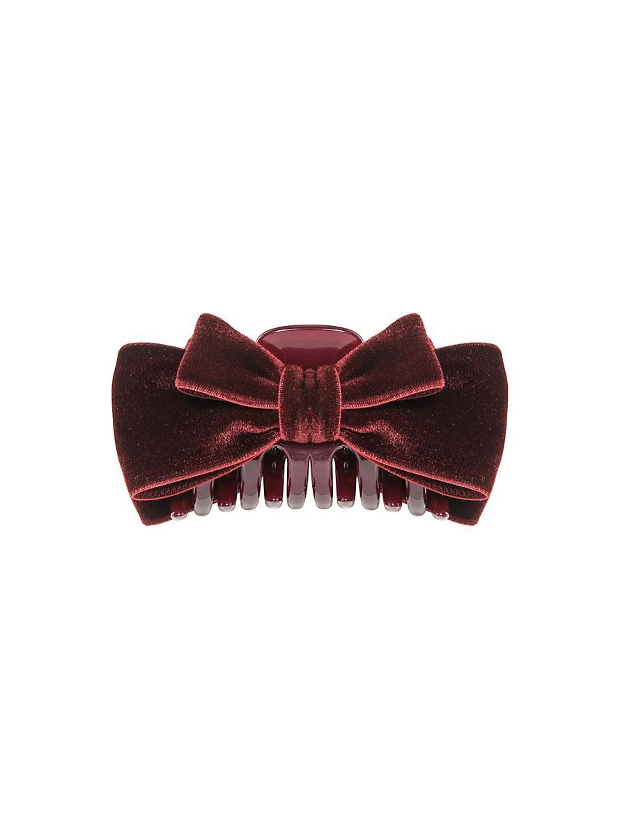 Womens Core Matilda Velvet Bow Jaw Clip Product Image