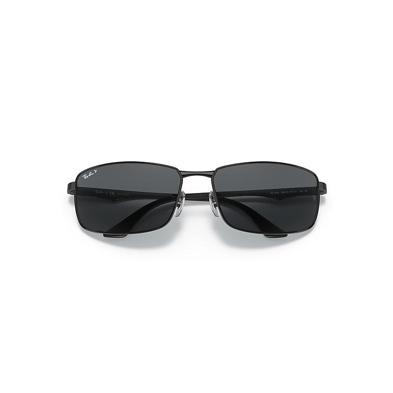 Ray-Ban Mens 0RB3498 64mm Rectangle Polarized Sunglasses Product Image