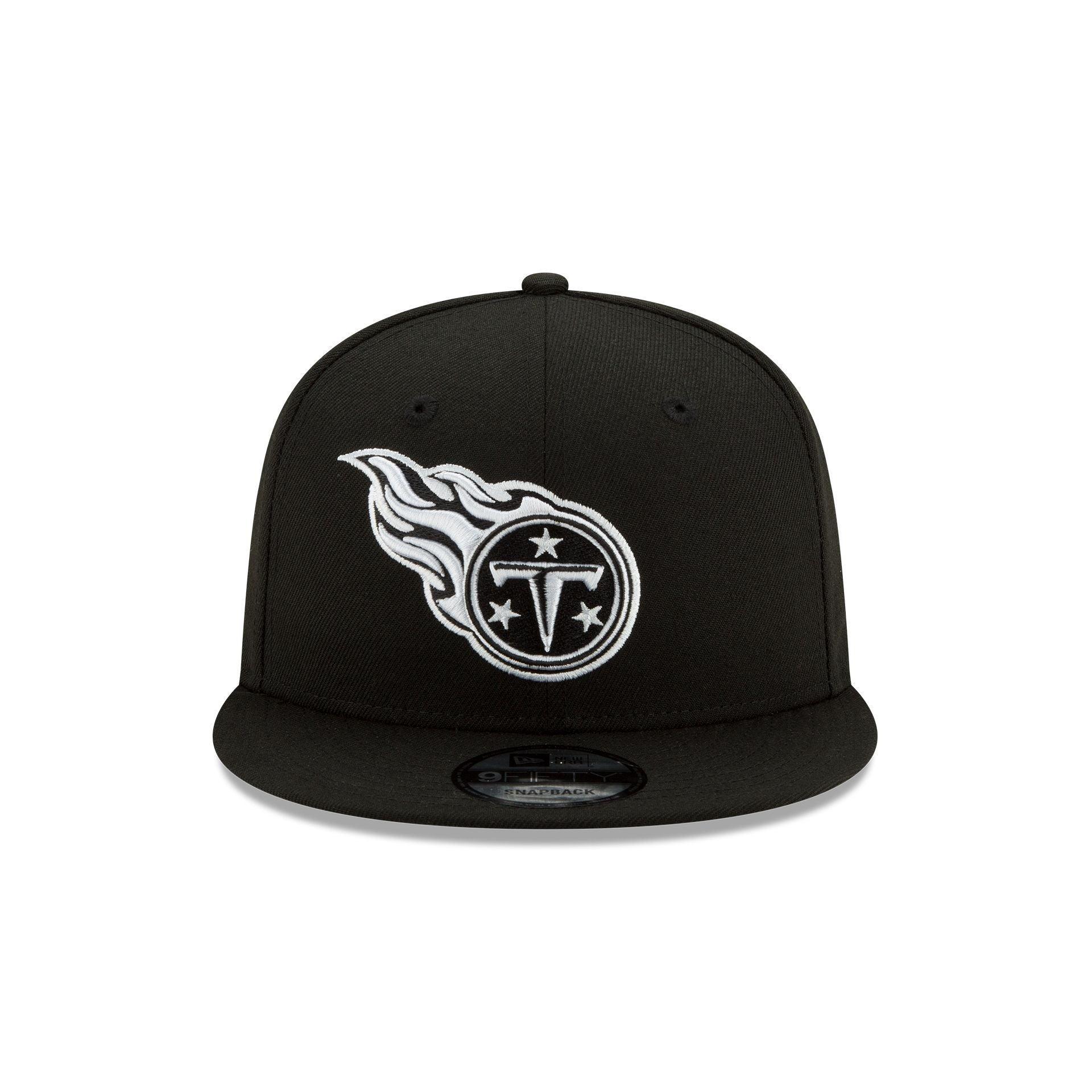 Tennessee Titans Basic Black & White 9FIFTY Snapback Hat Male Product Image