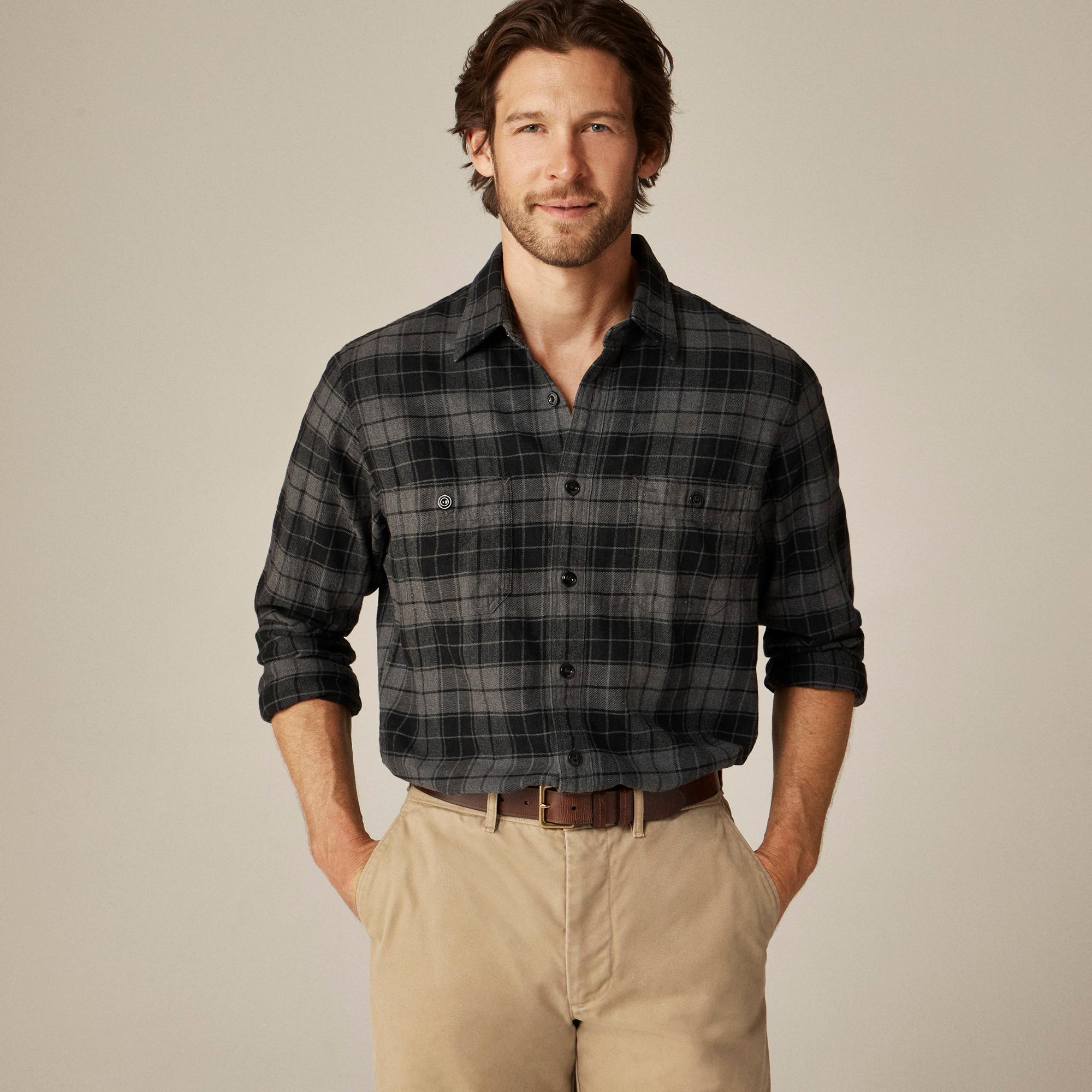 Cotton-hemp blend twill workshirt Product Image