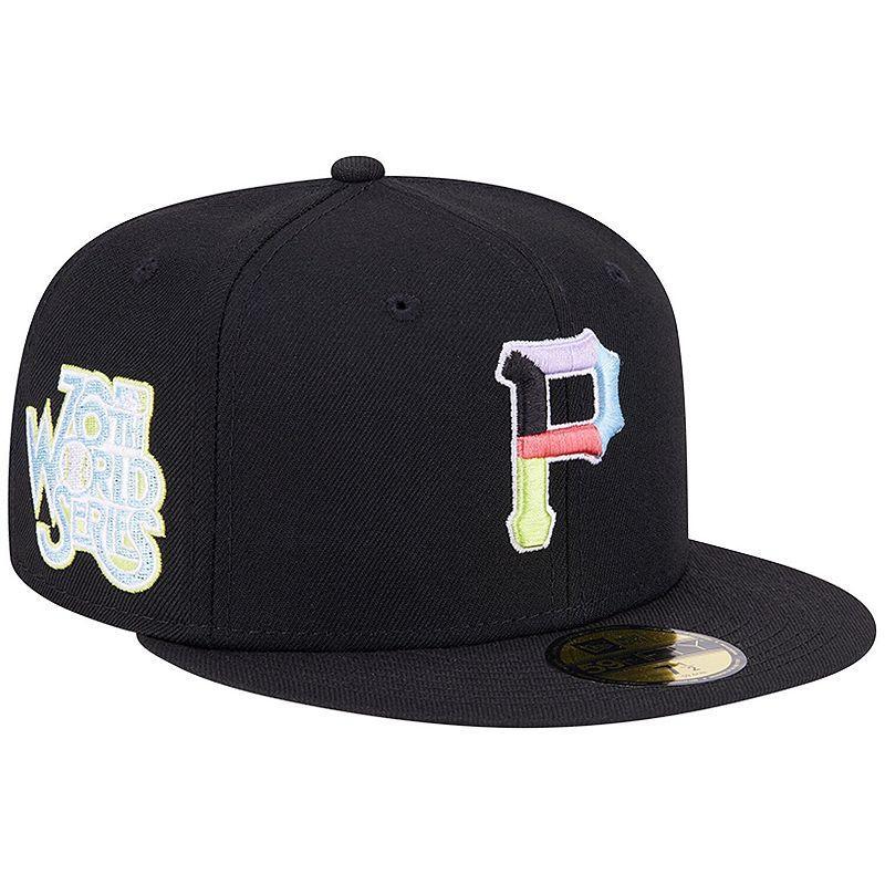 Mens New Era Black Pittsburgh Pirates Multi-Color Pack 59FIFTY Fitted Hat Product Image