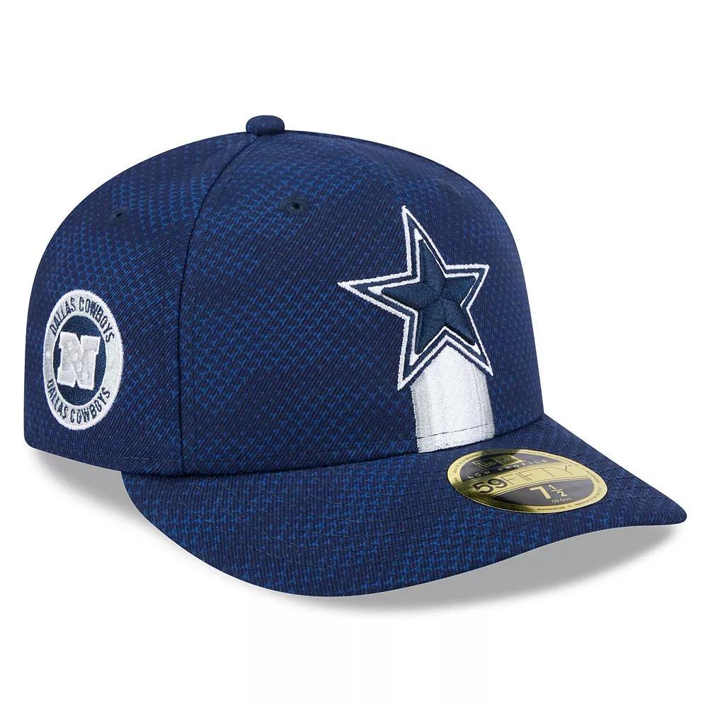 Men's New Era  Navy Dallas Cowboys 2024 Sideline Low Profile 59FIFTY Fitted Hat, Size: 8, Blue Product Image