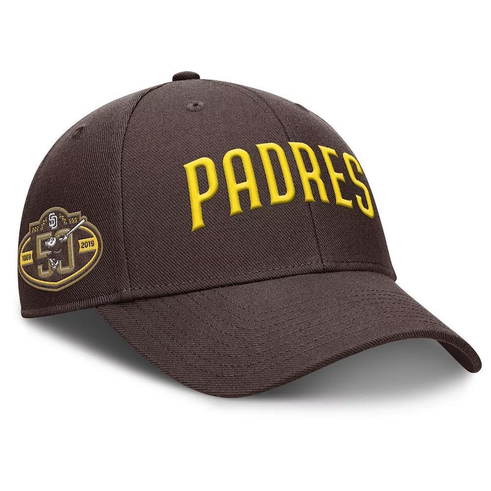 Men's Nike Brown San Diego Padres Rise Gaberdine Adjustable Hat, Size: Medium/Large Product Image