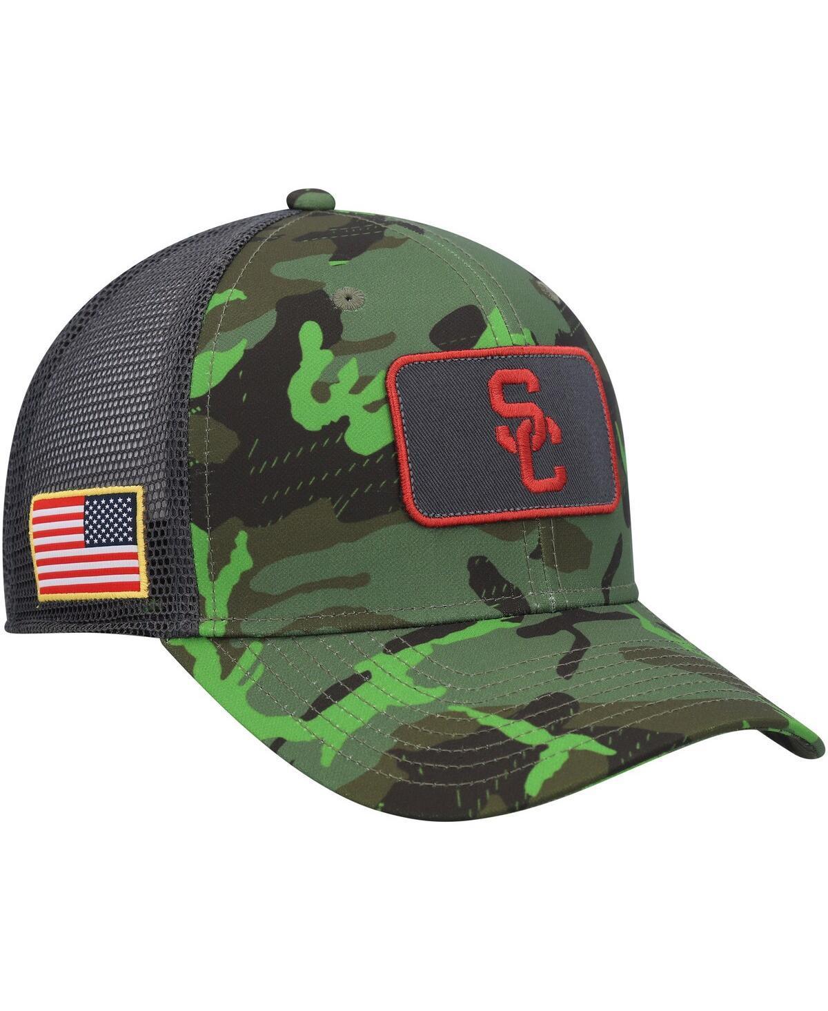 Mens Nike Camo/Black USC Trojans Classic99 Veterans Day Trucker Snapback Hat Product Image