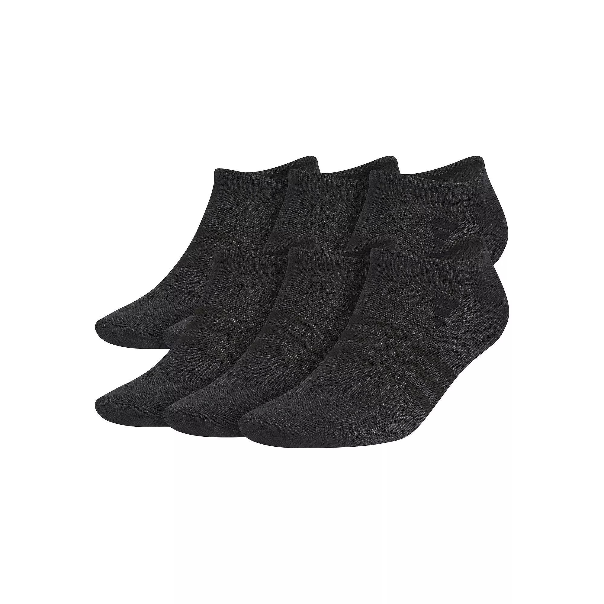 Men's adidas 6-Pack Superlite 3.0 No-Show Socks, Size: 8-12, White Black Product Image