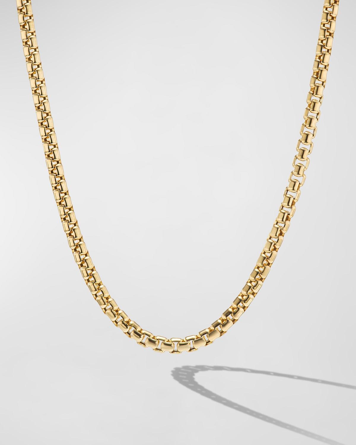 David Yurman Men's Box Chain Necklace in 18K Gold, 2.7mm at Nordstrom, Size 22 Product Image