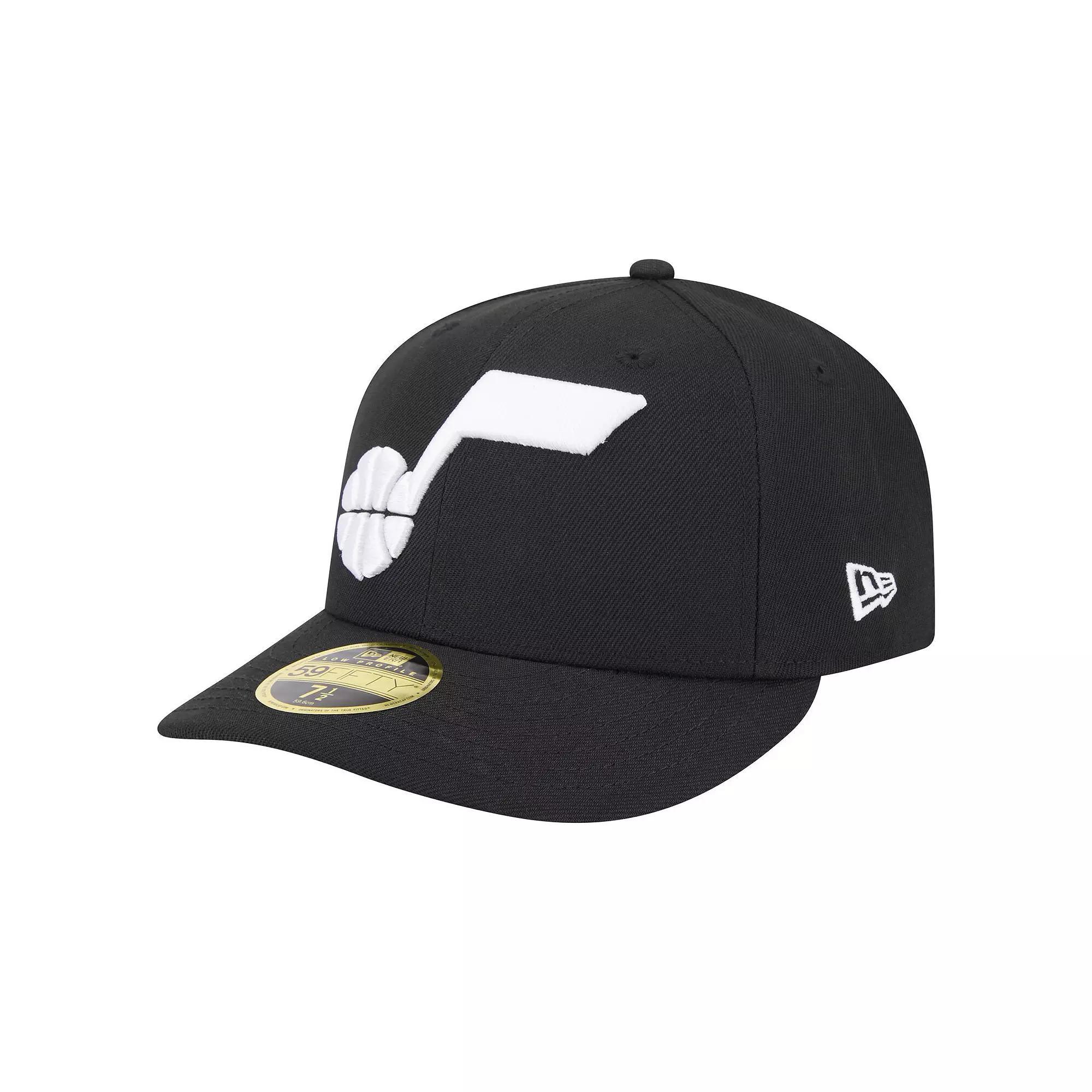 Men's New Era Black Utah Jazz Low Profile Core 59FIFTY Fitted Hat, Size: 7, Jaz Black Product Image
