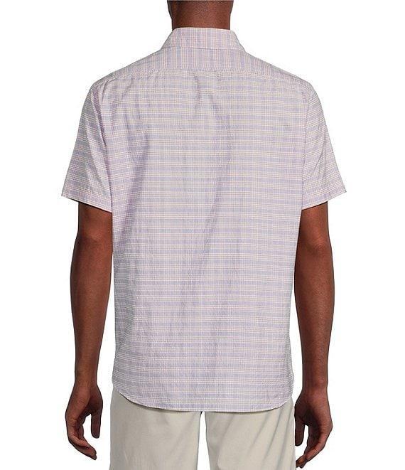 Cremieux Blue Label Performance Stretch Plaid Seersucker Short Sleeve Woven Shirt Product Image