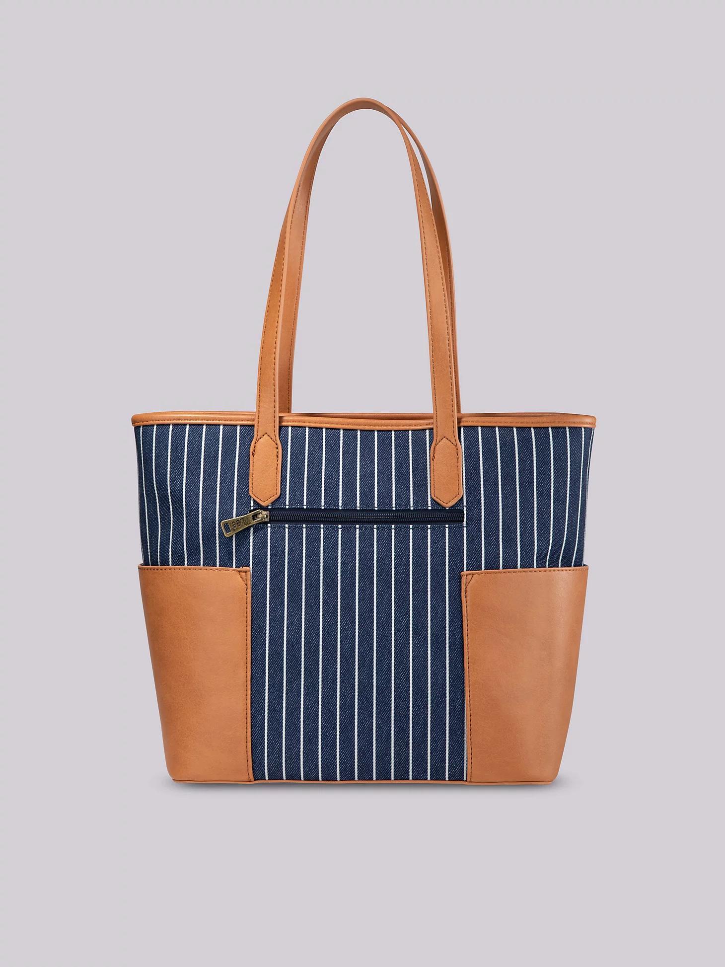 Women's Stripe Logo Tote With Side Pockets | Women's Accessories | Lee® Product Image