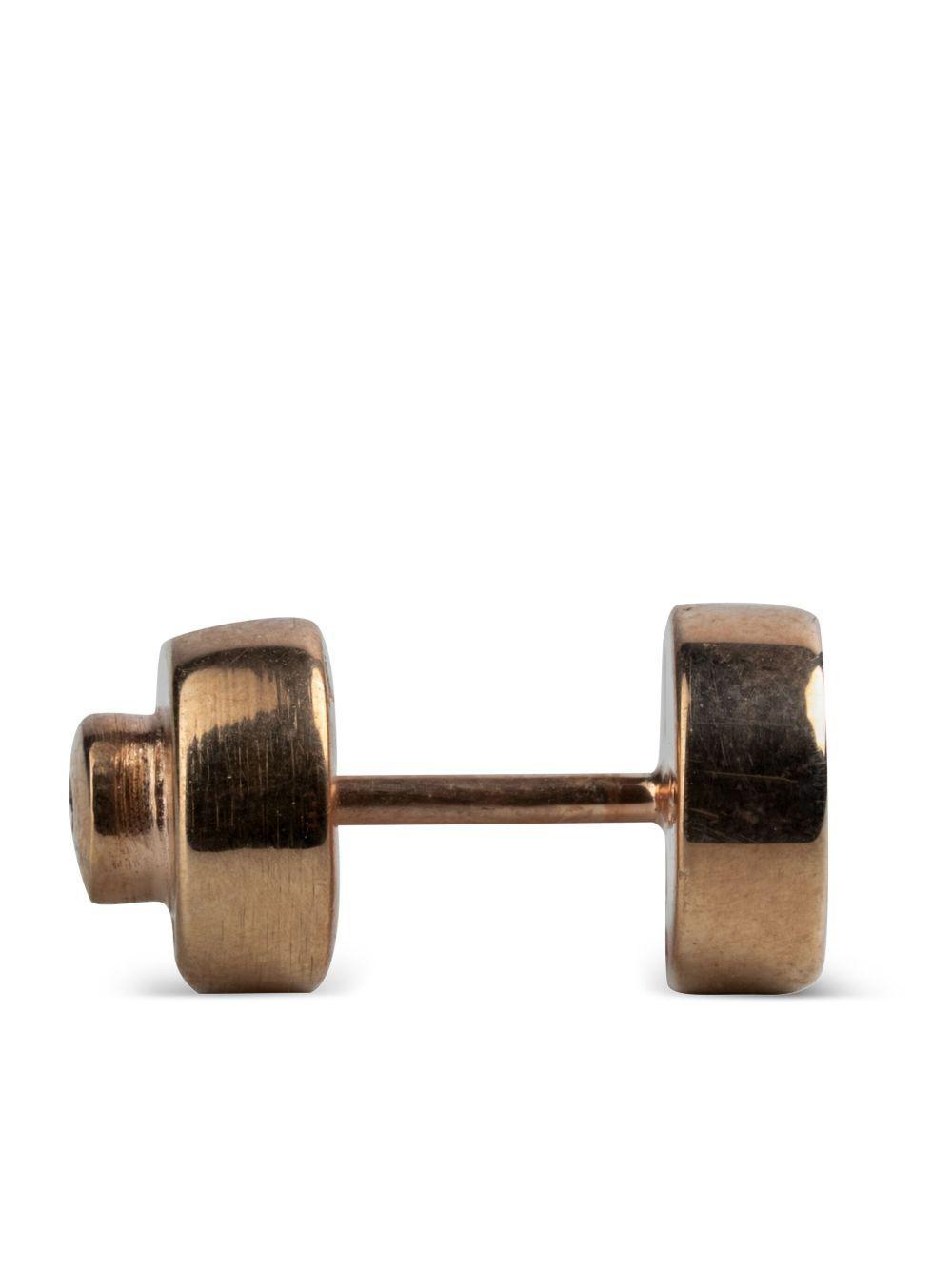 18K rose gold-plated sterling silver ruby earring Product Image
