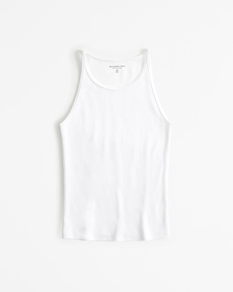 Essential Tuckable High-Neck 90s Rib Tank Product Image