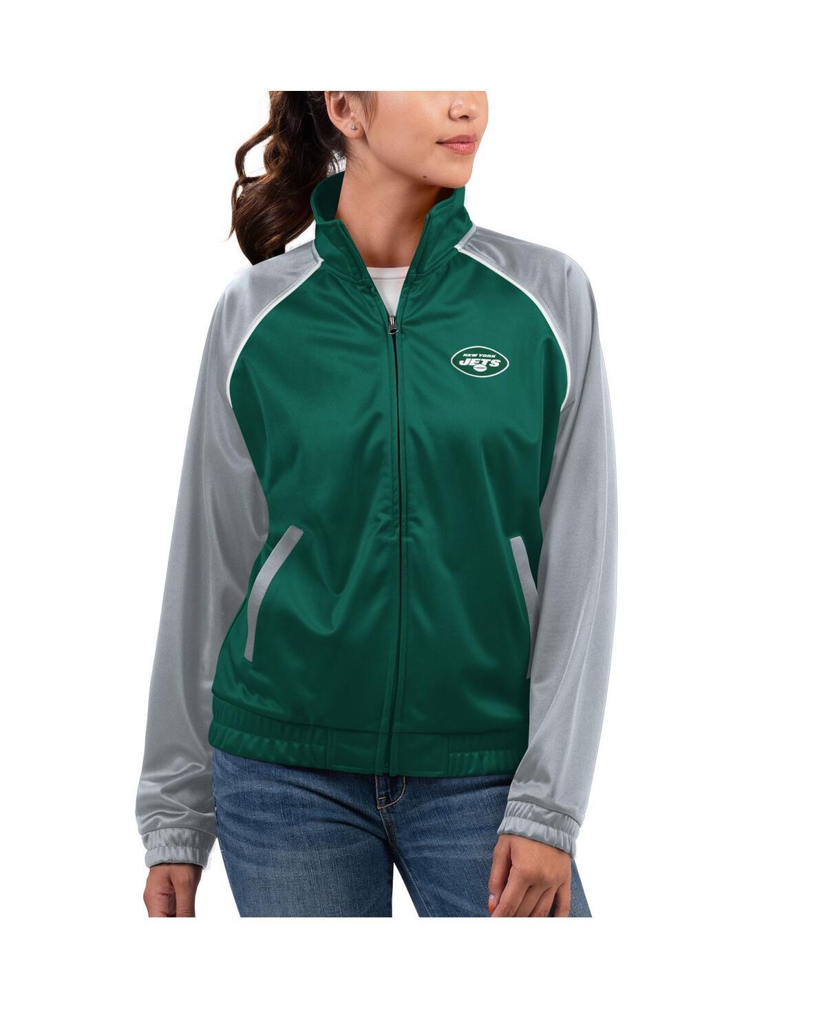 Women's G-III 4Her by Carl Banks  Green Green Bay Packers Showup Fashion Dolman Full-Zip Track Jacket, Size: XL Product Image