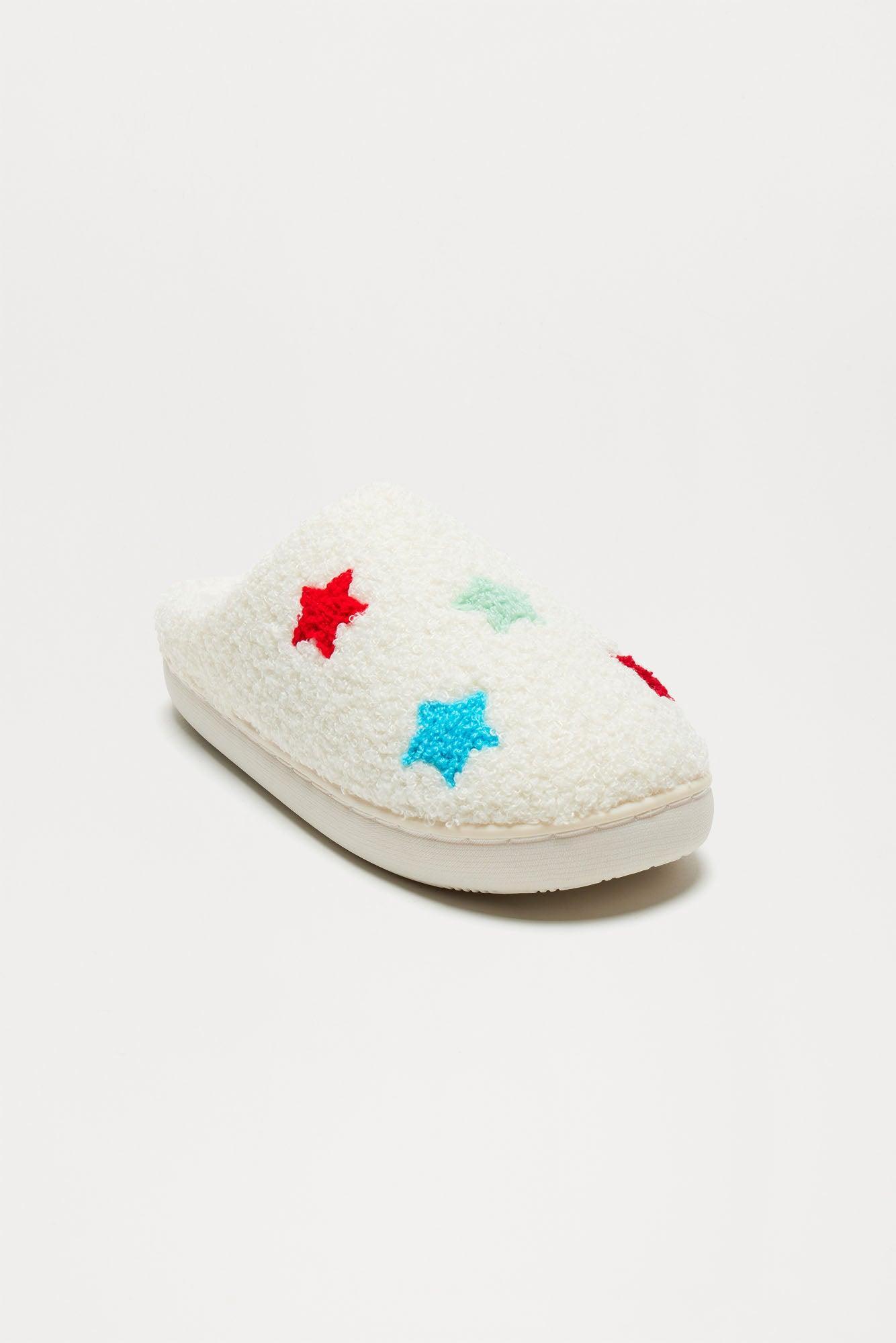 Starry Dreaming Slippers - White Product Image