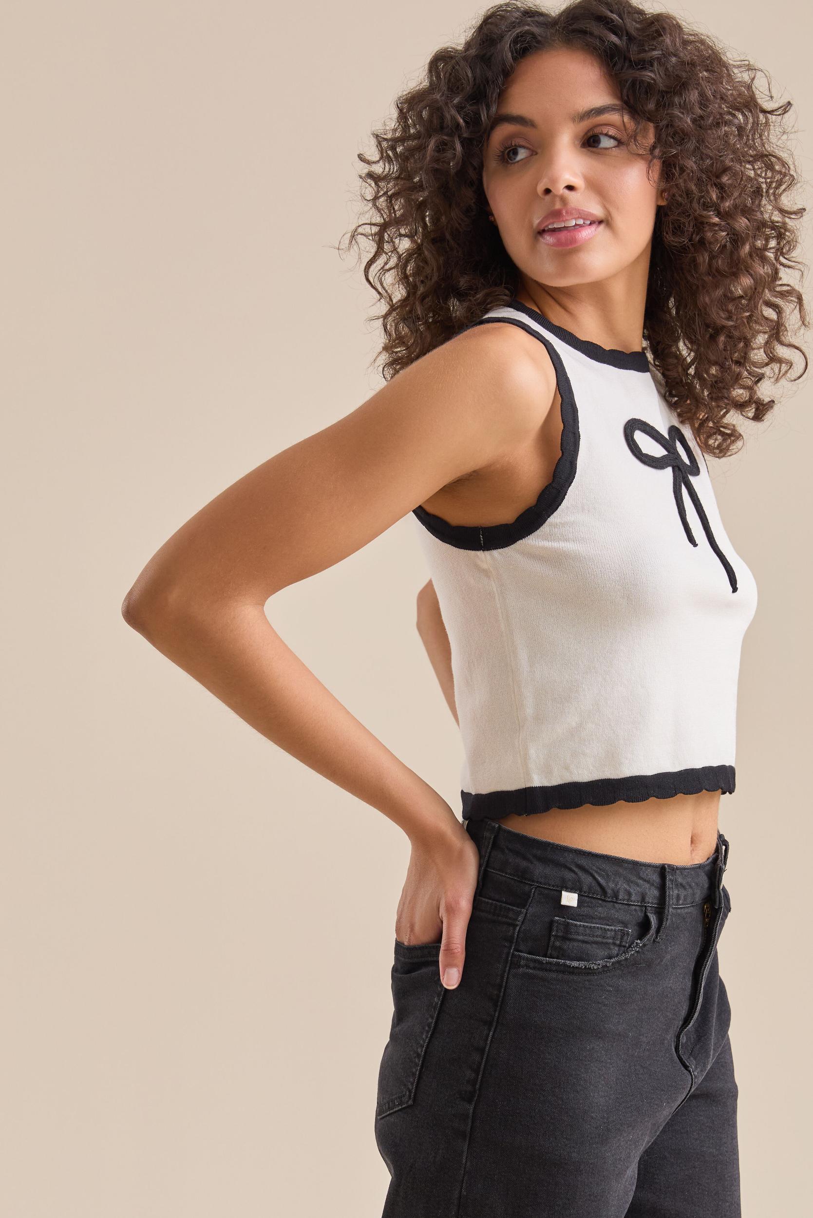 Bow Scalloped Tank Product Image