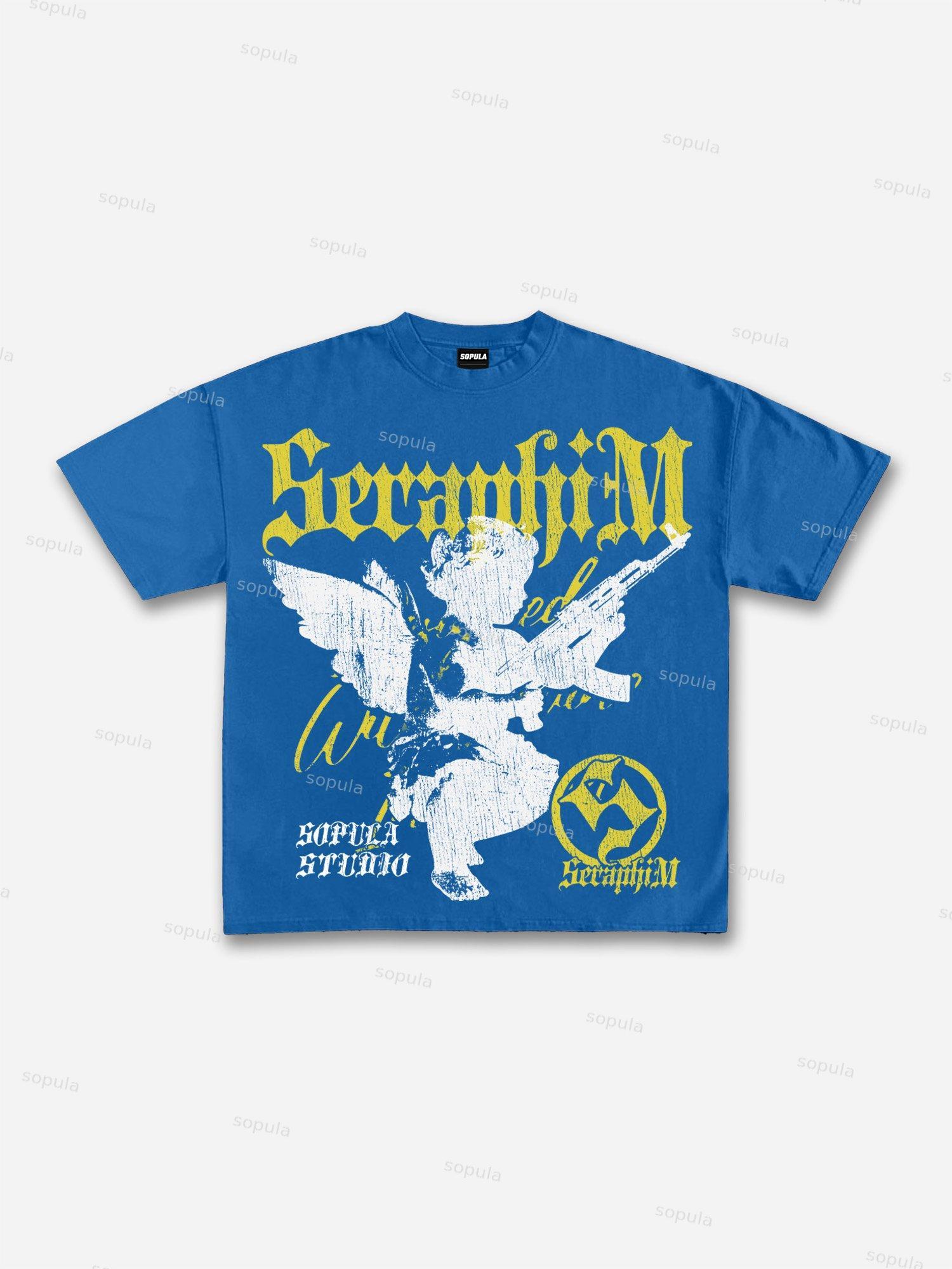 Seraphim Graphic Cotton T-shirt Product Image